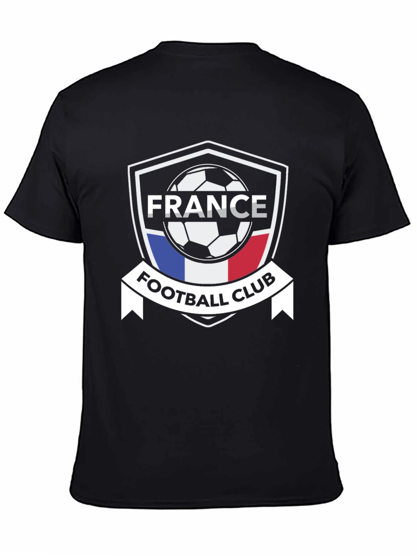 France Football Club T-Shirt - Black Jersey Tee