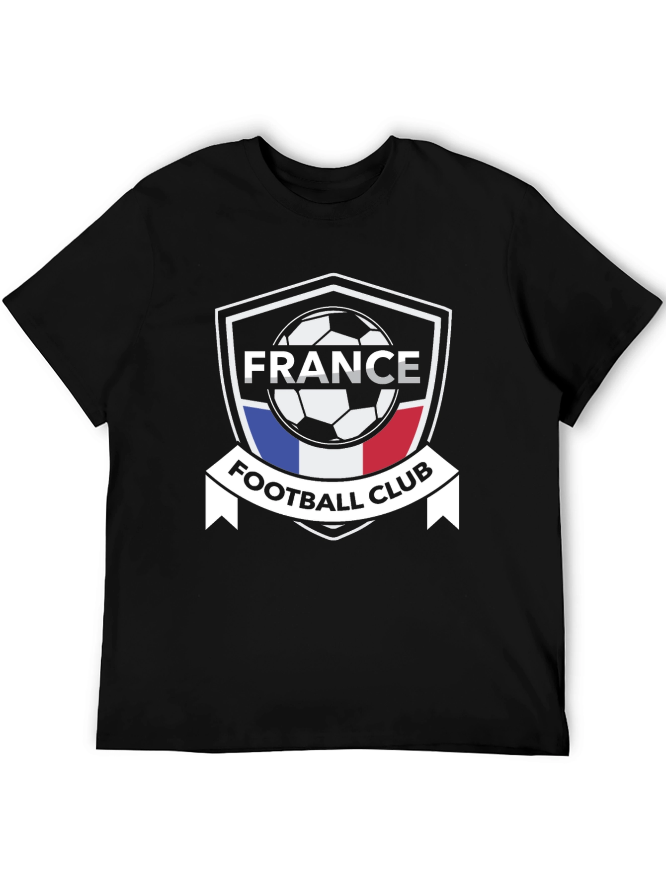 France Football Club T-Shirt - Black Jersey Tee