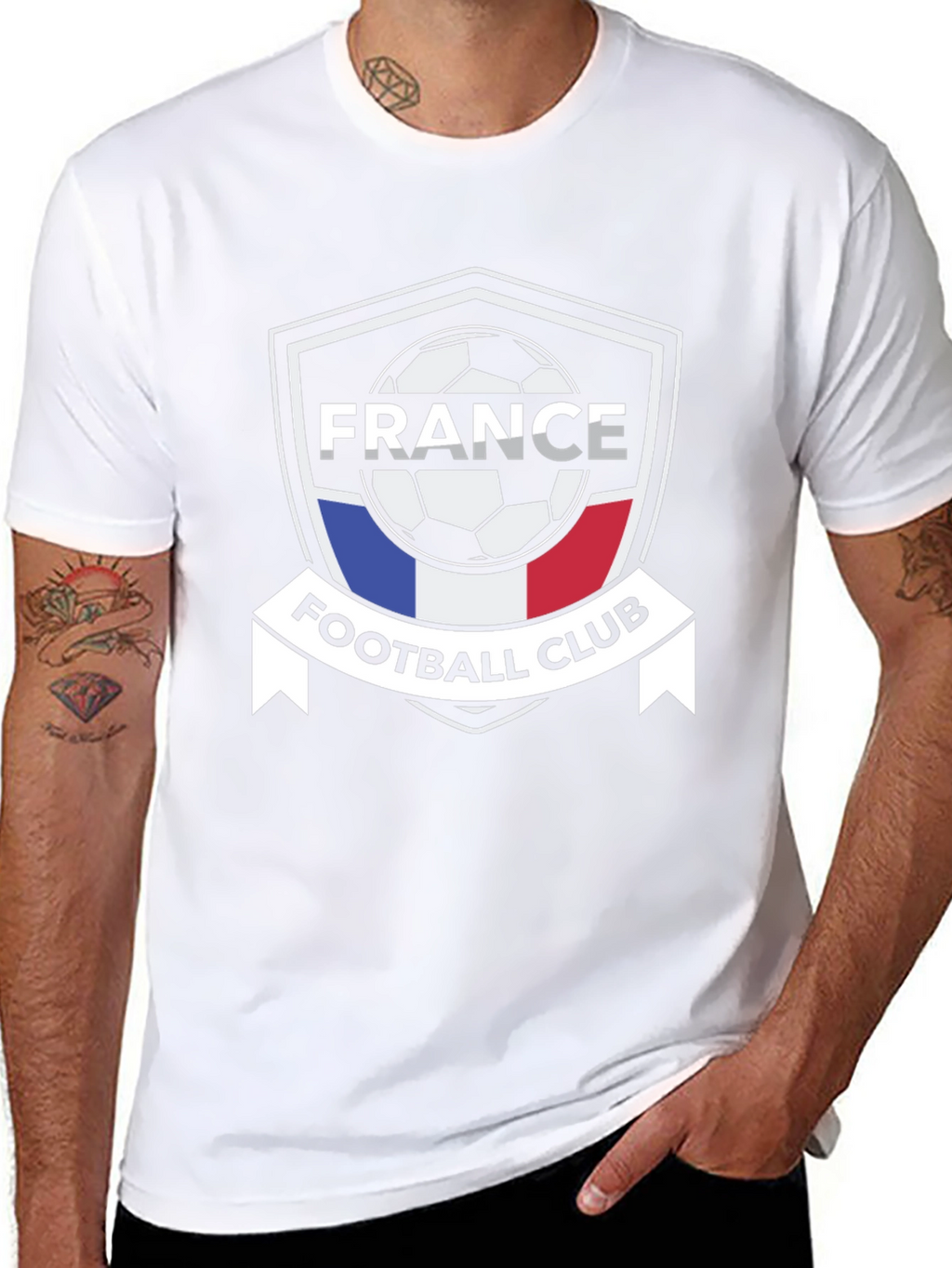 France Football Club T-Shirt - Black Jersey Tee