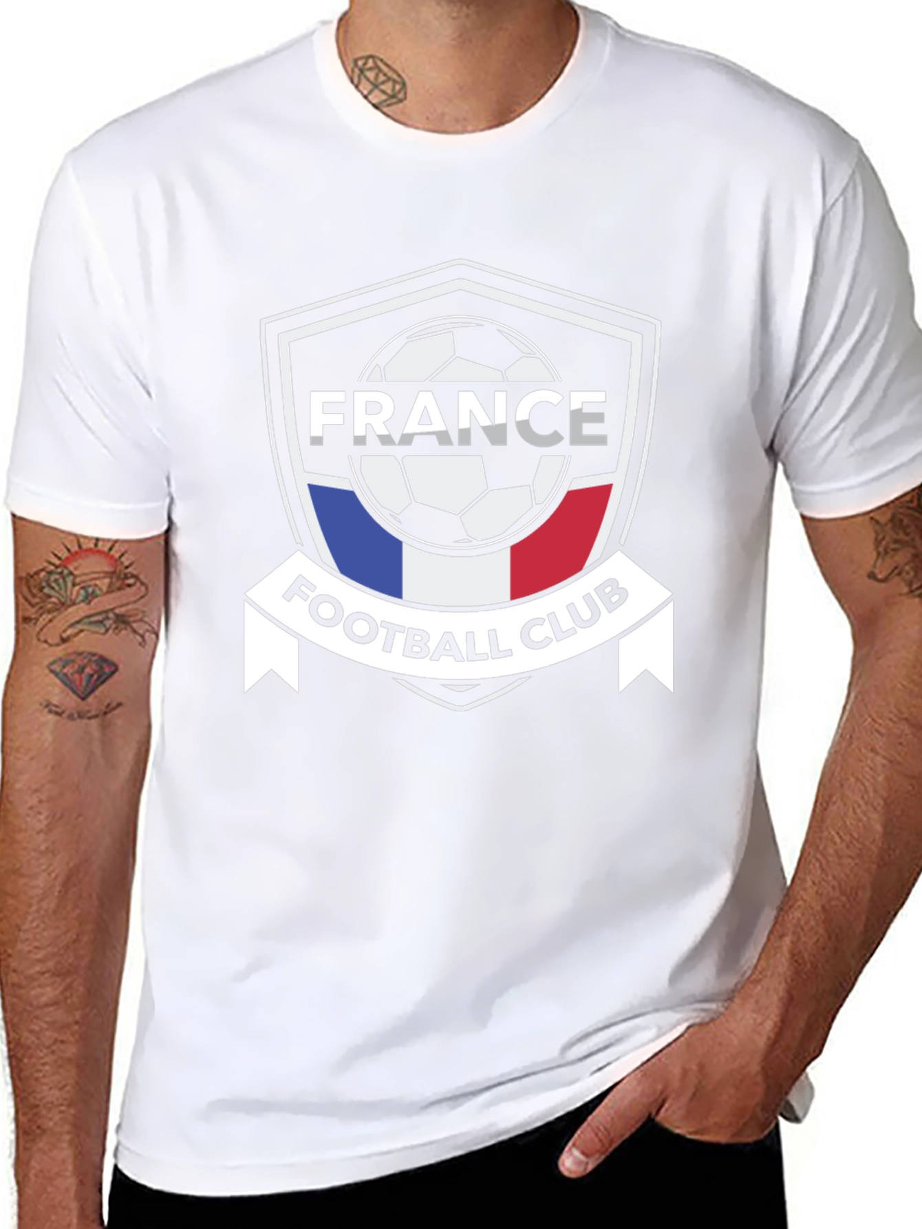 France Football Club T-Shirt - Black Jersey Tee