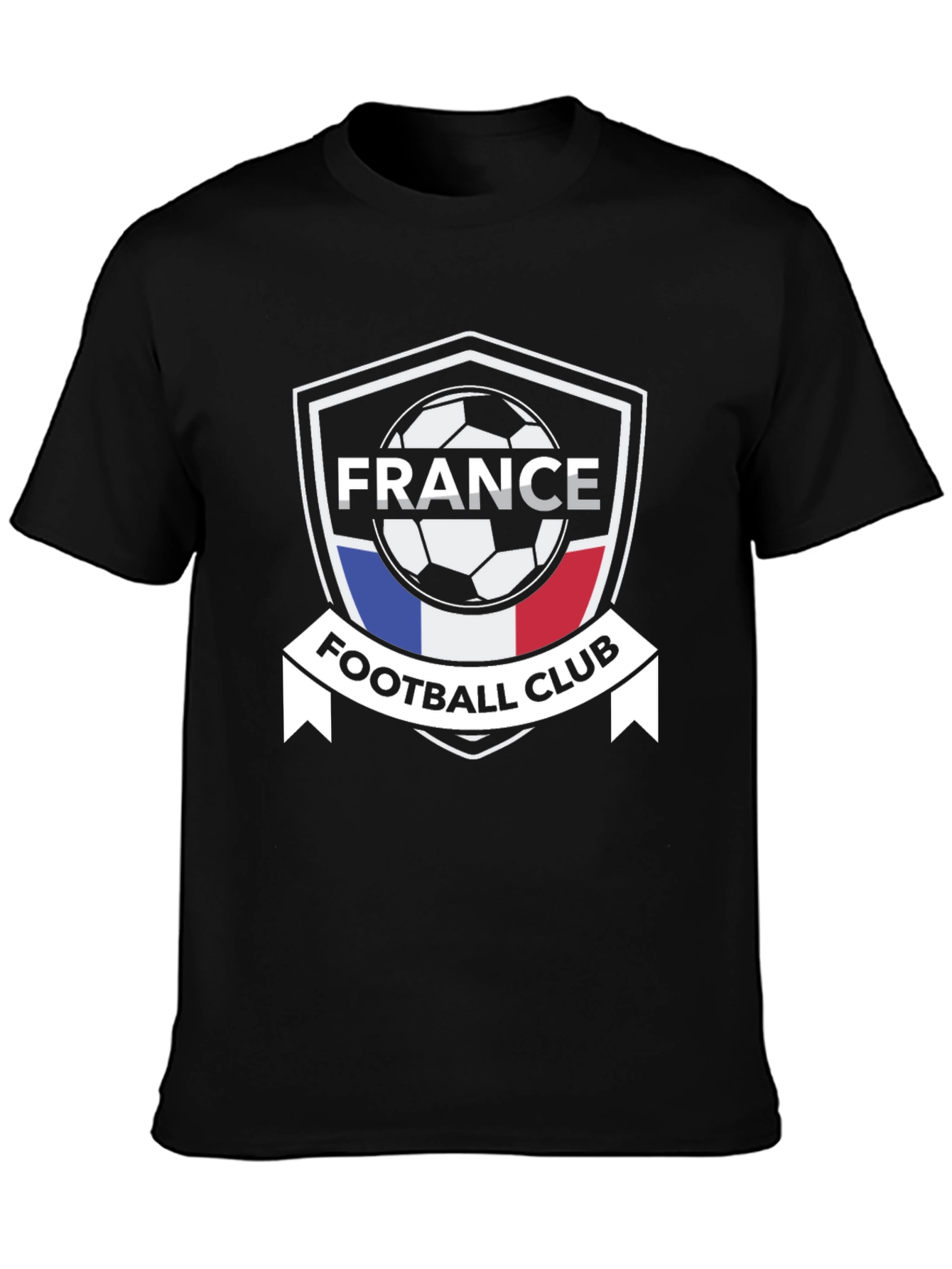 France Football Club T-Shirt - Black Jersey Tee