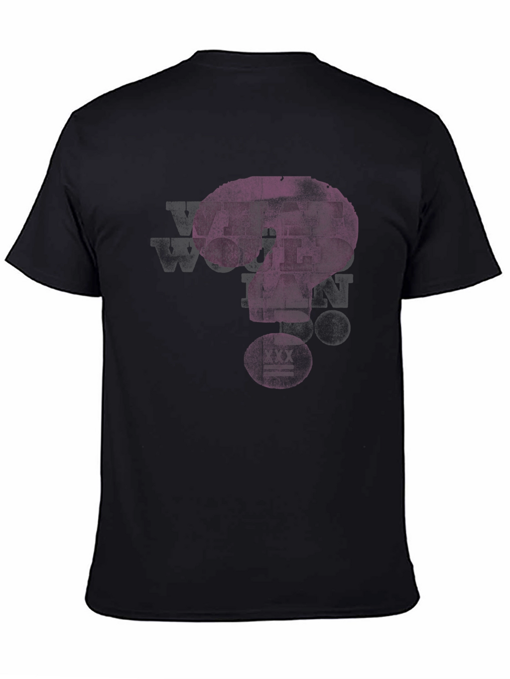 What Would Ian Do? Mens Black Graphic T-Shirt
