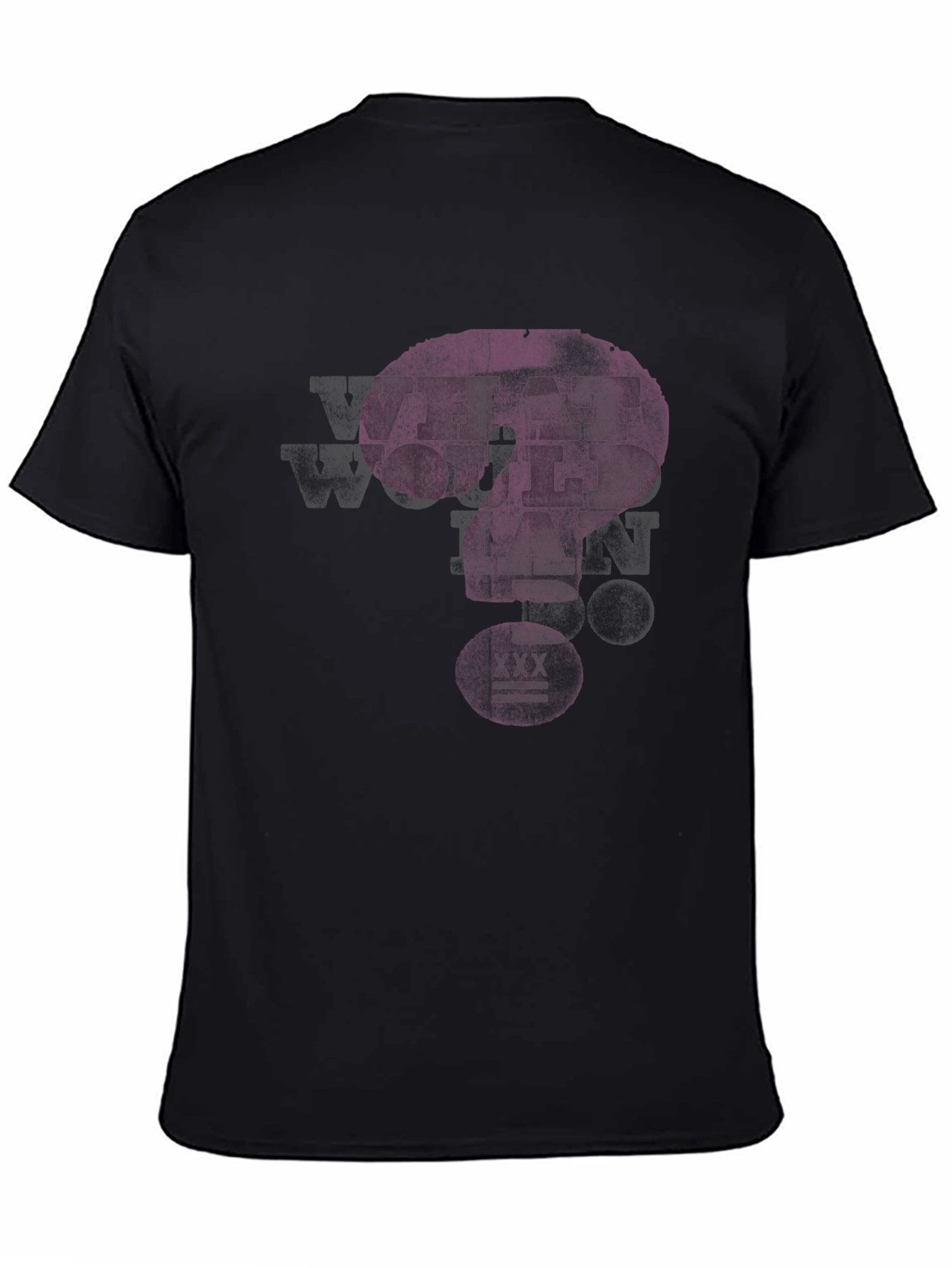 What Would Ian Do? Mens Black Graphic T-Shirt