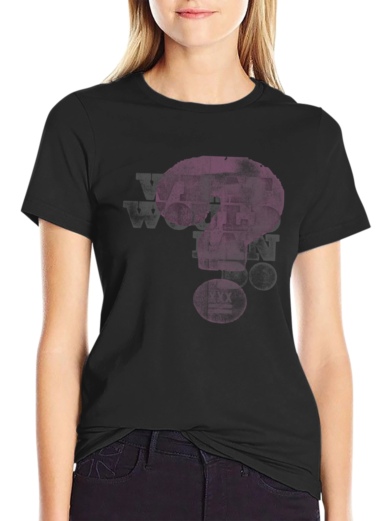 What Would Ian Do? Mens Black Graphic T-Shirt