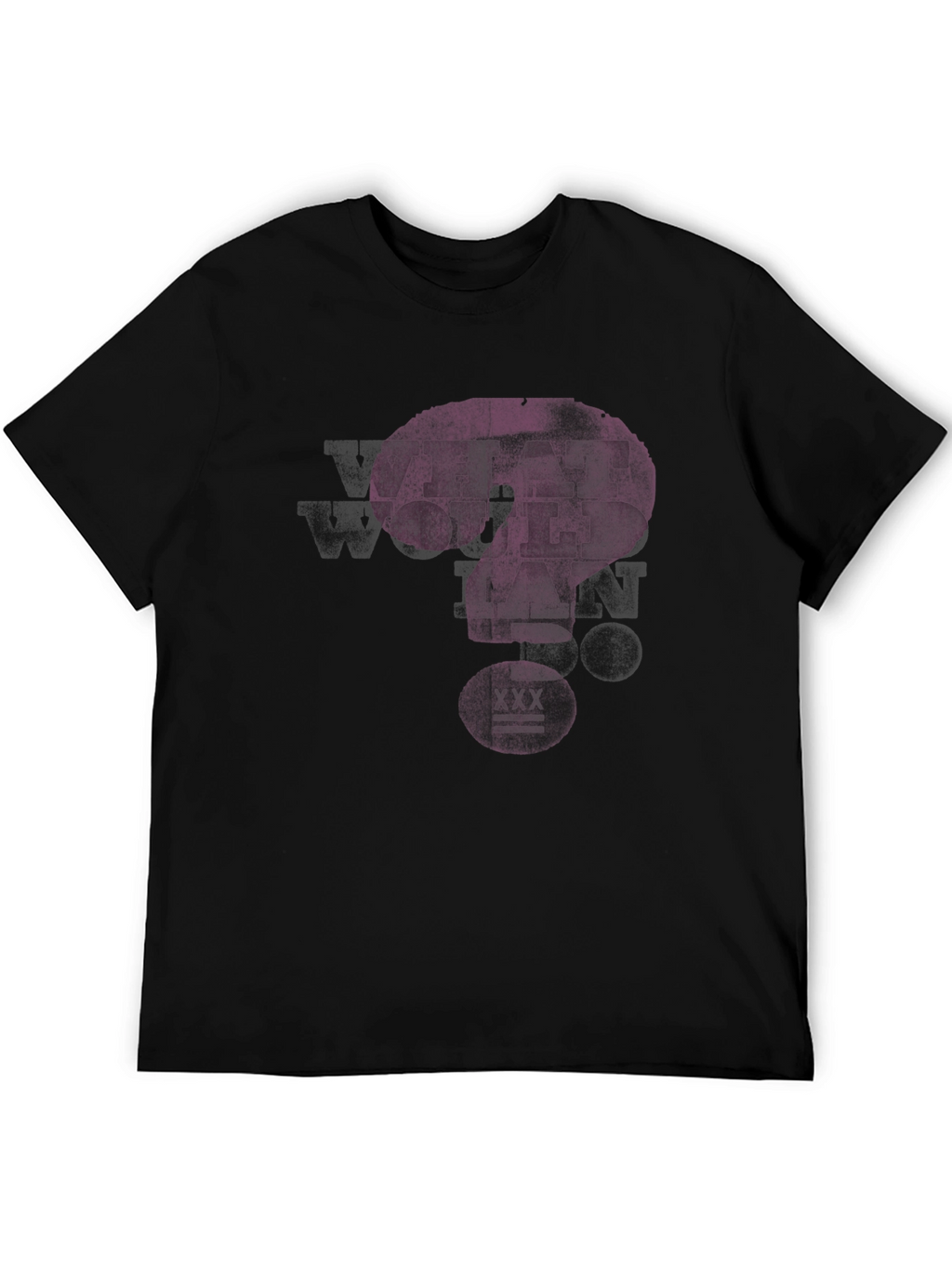 What Would Ian Do? Mens Black Graphic T-Shirt