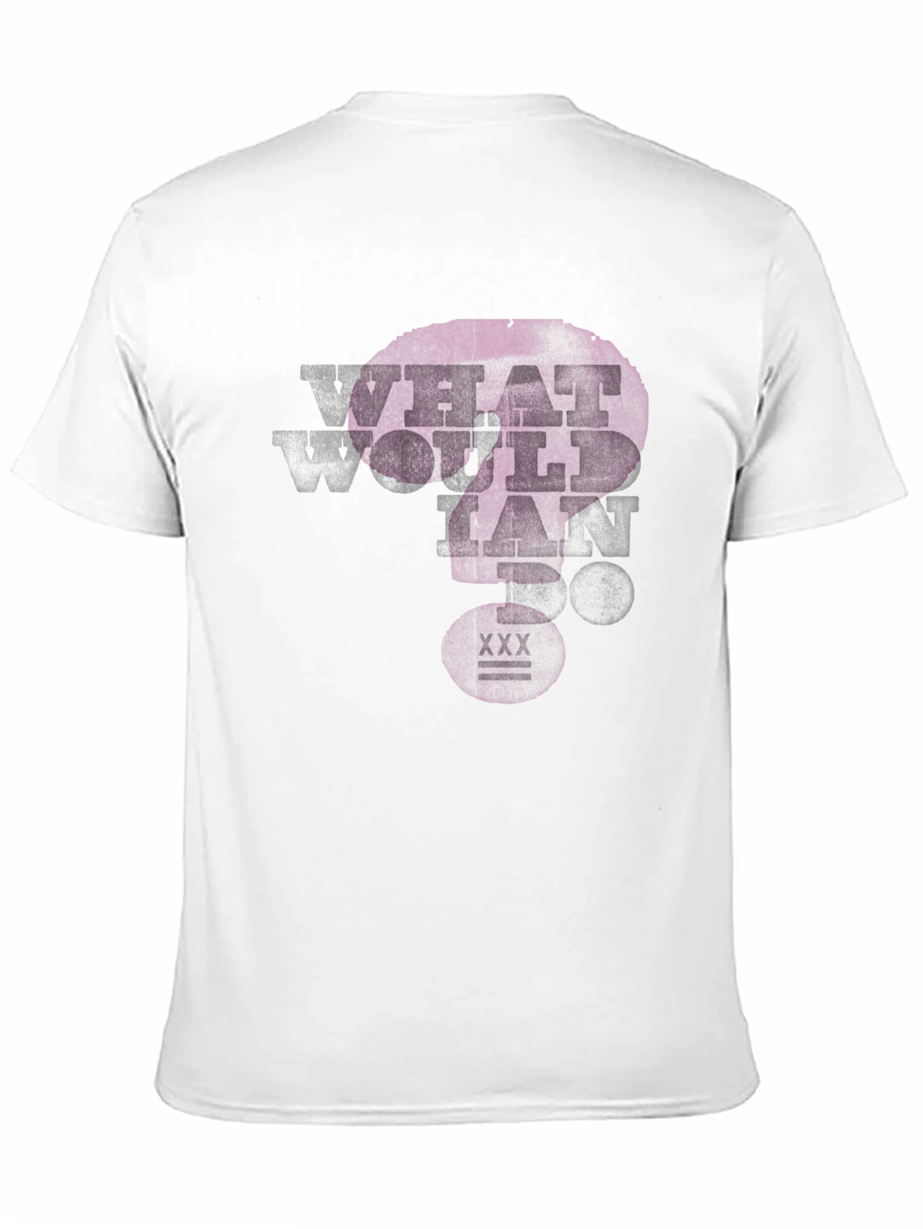 What Would Ian Do? Mens Black Graphic T-Shirt