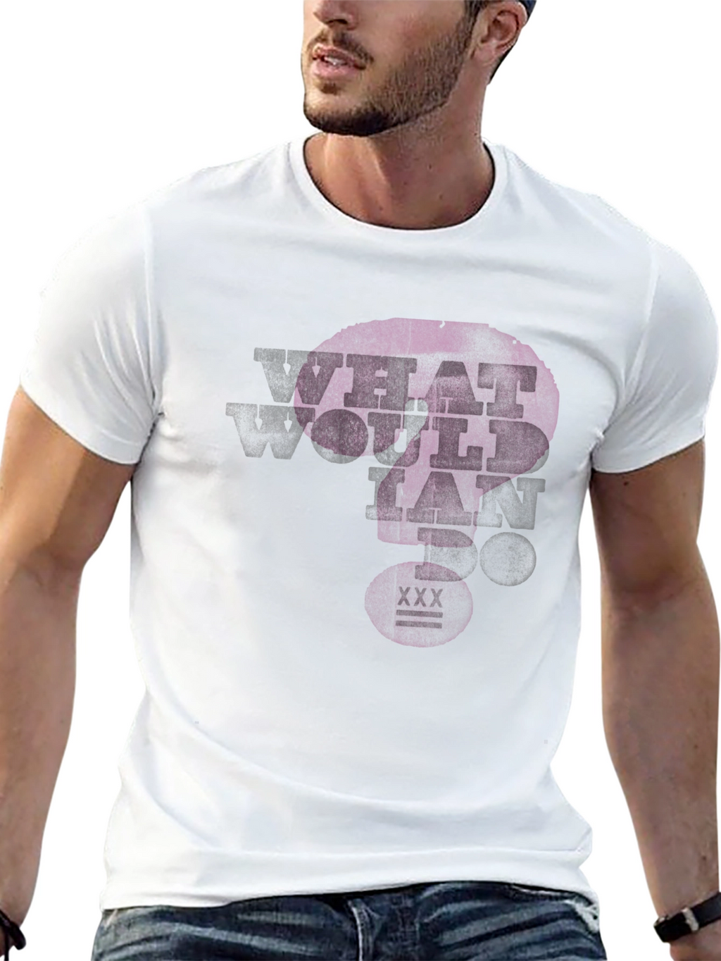 What Would Ian Do? Mens Black Graphic T-Shirt