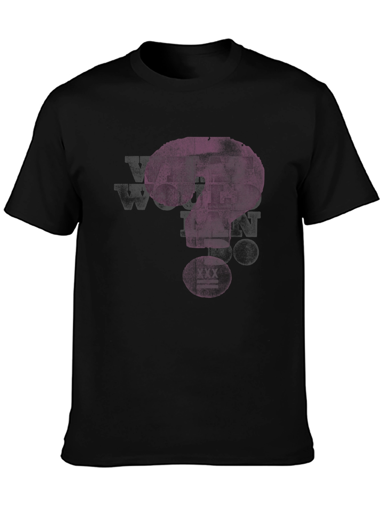 What Would Ian Do? Mens Black Graphic T-Shirt