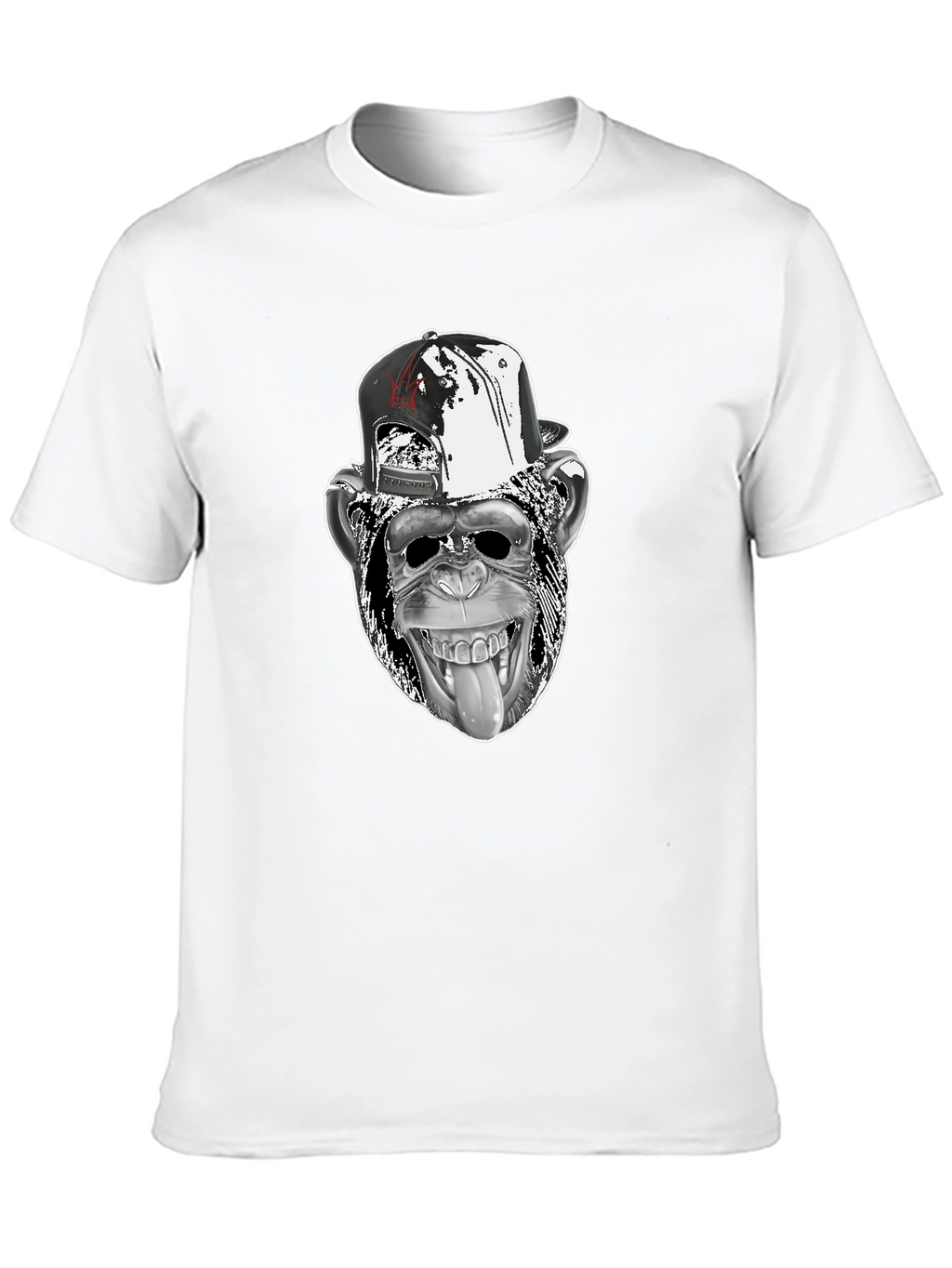 Cool Monkey Graphic Tee - Black Cotton T-Shirt