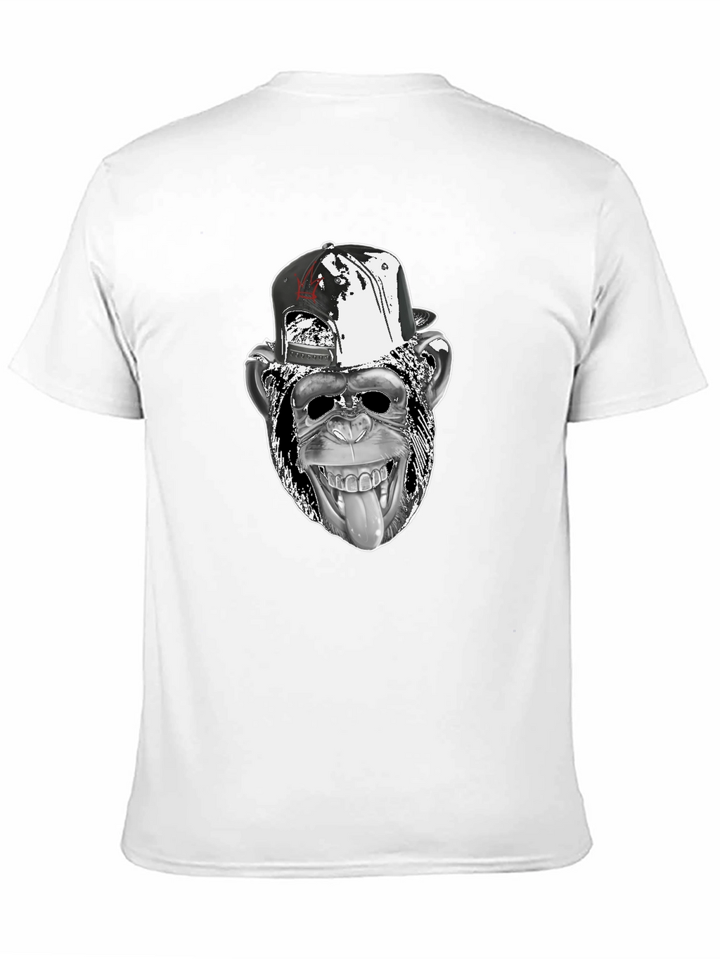 Cool Monkey Graphic Tee - Black Cotton T-Shirt