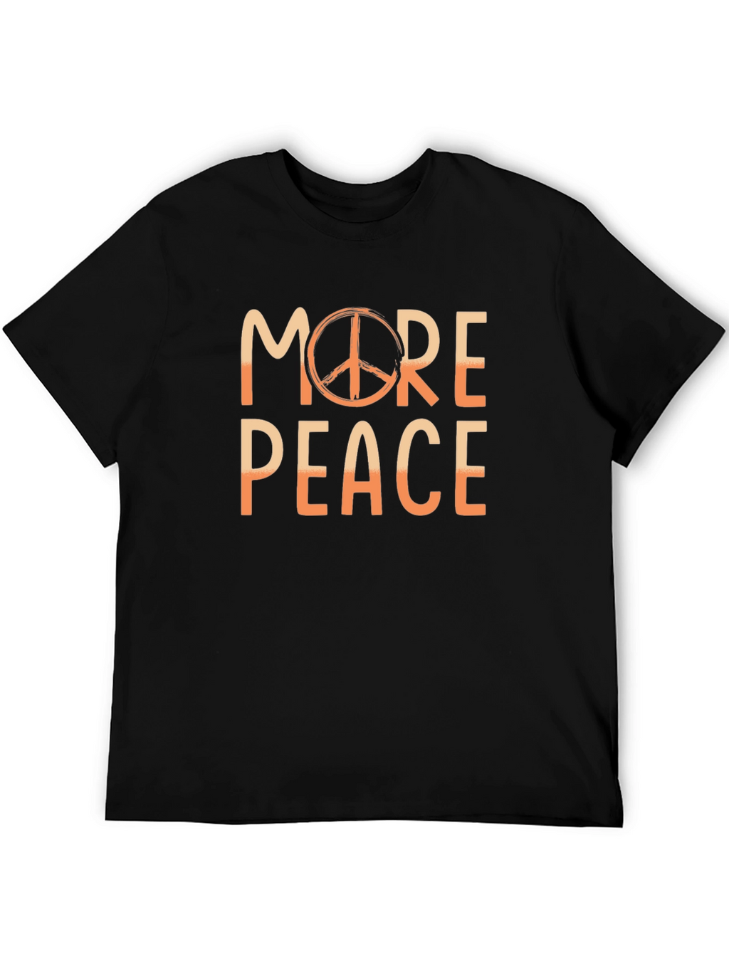 More Peace Black Graphic T-Shirt