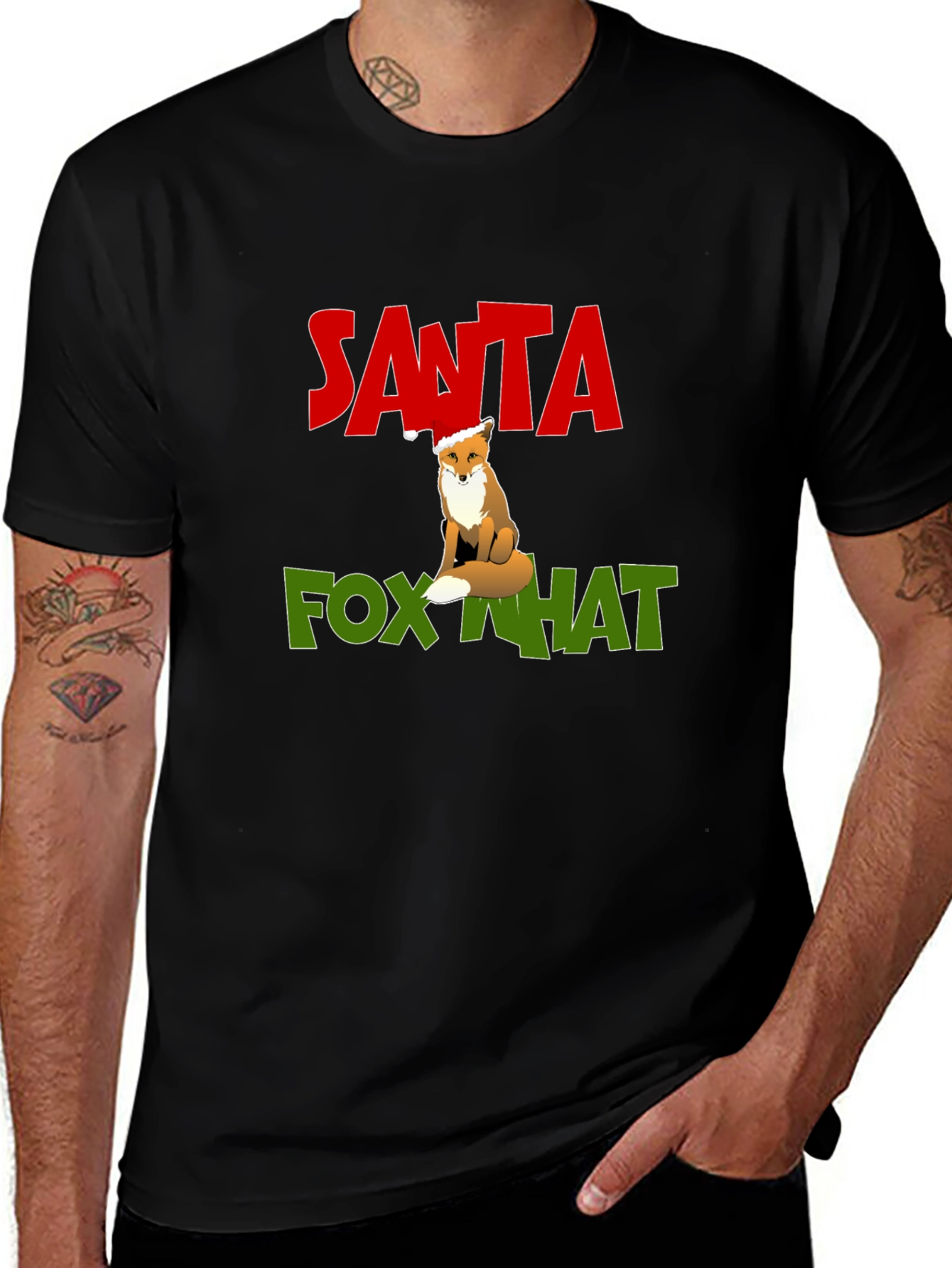 Santa Fox What Graphic Tee