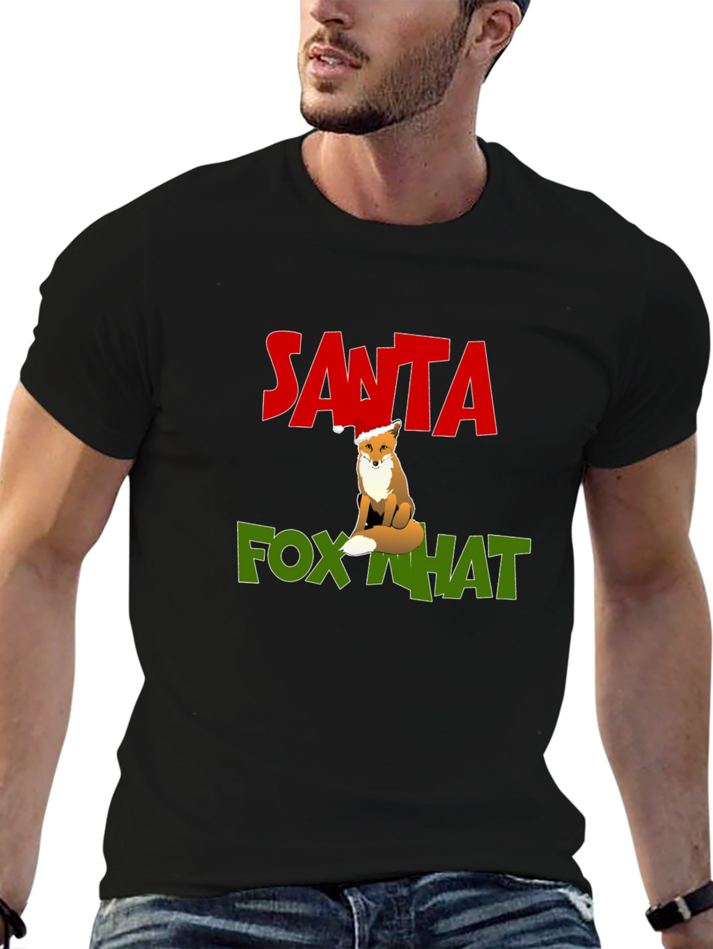 Santa Fox What Graphic Tee