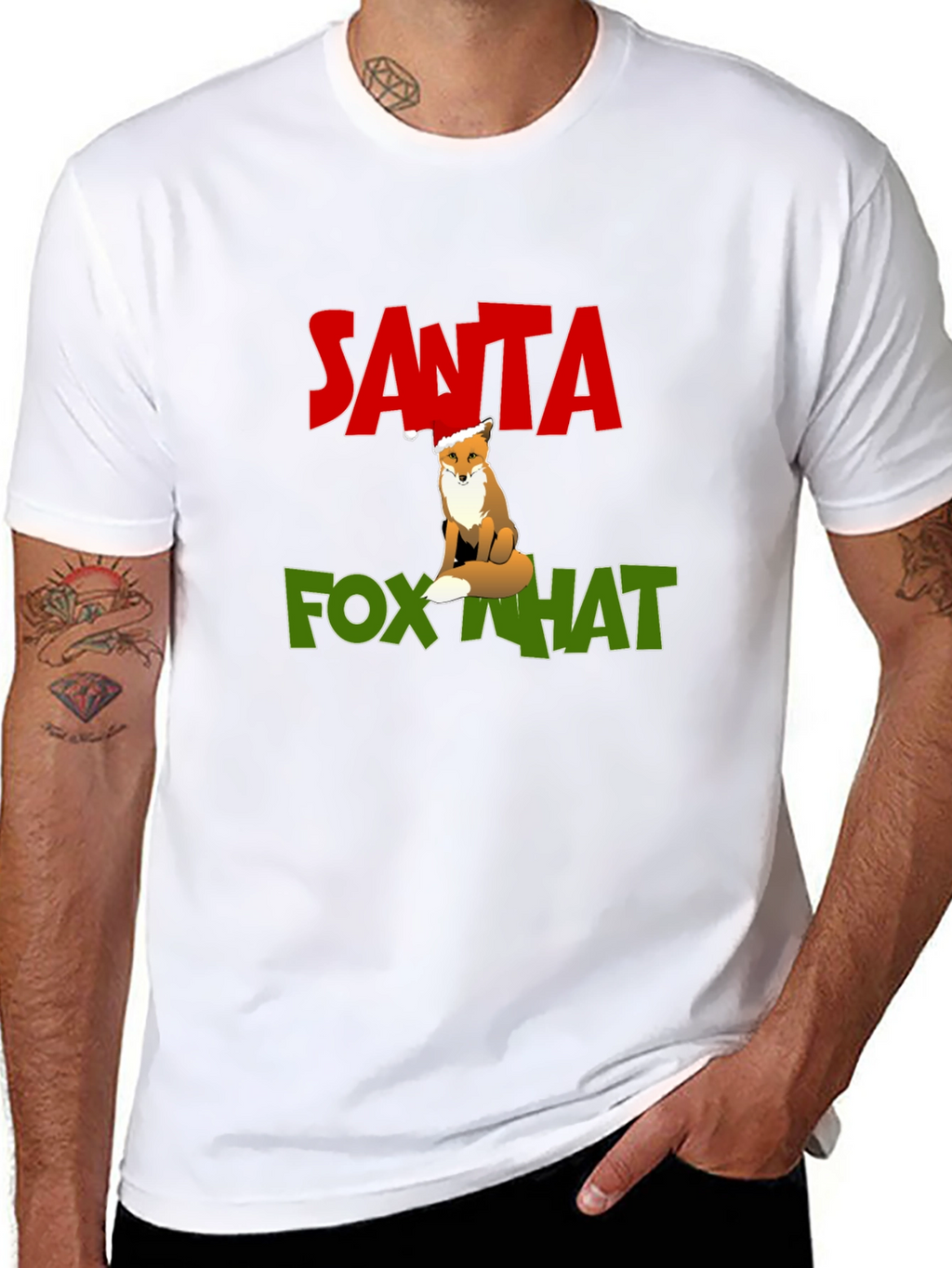 Santa Fox What Graphic Tee