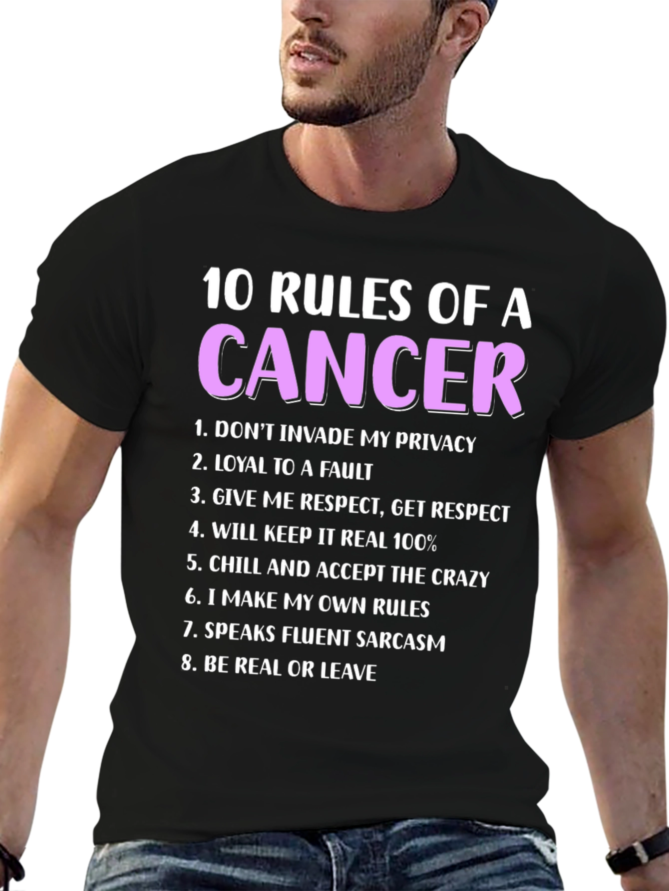 Cancer Zodiac T-Shirt - 10 Rules