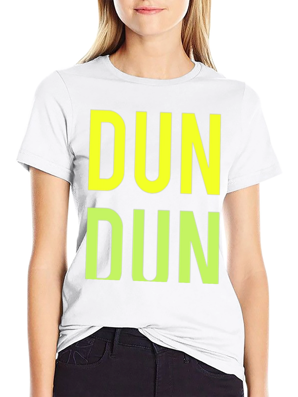 Dundun Graphic Print Crew Neck T-Shirt