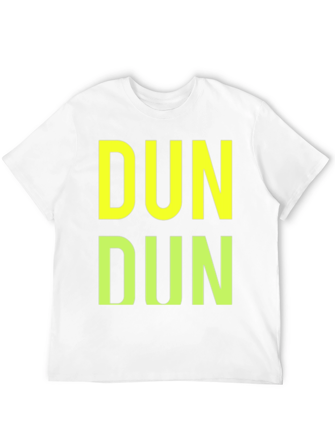 Dundun Graphic Print Crew Neck T-Shirt