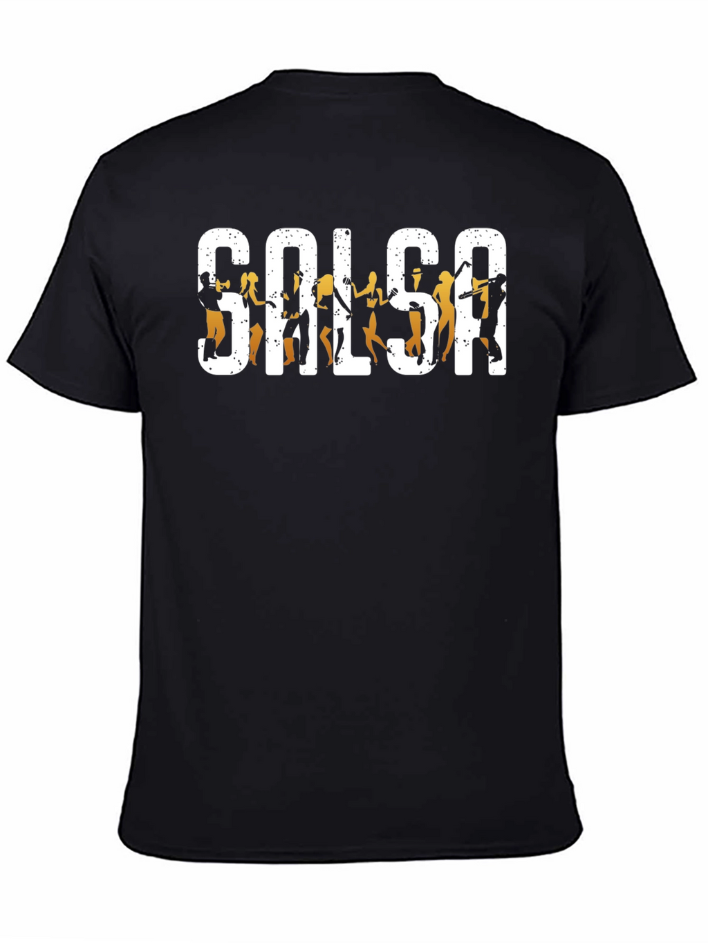 Salsa Dance T-Shirt - Black Cotton Graphic Tee