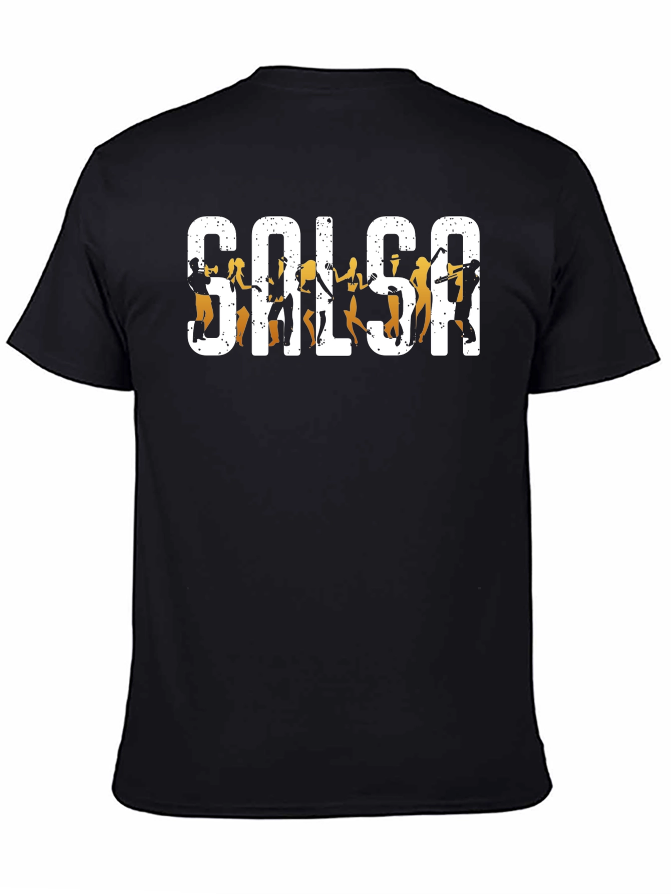 Salsa Dance T-Shirt - Black Cotton Graphic Tee