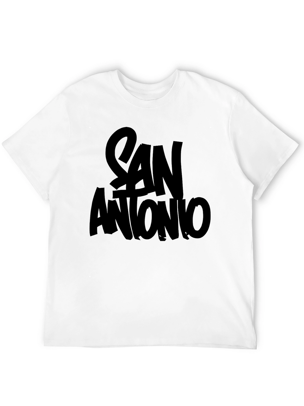 San Antonio Graphic T-Shirt - Black Crew Neck Tee
