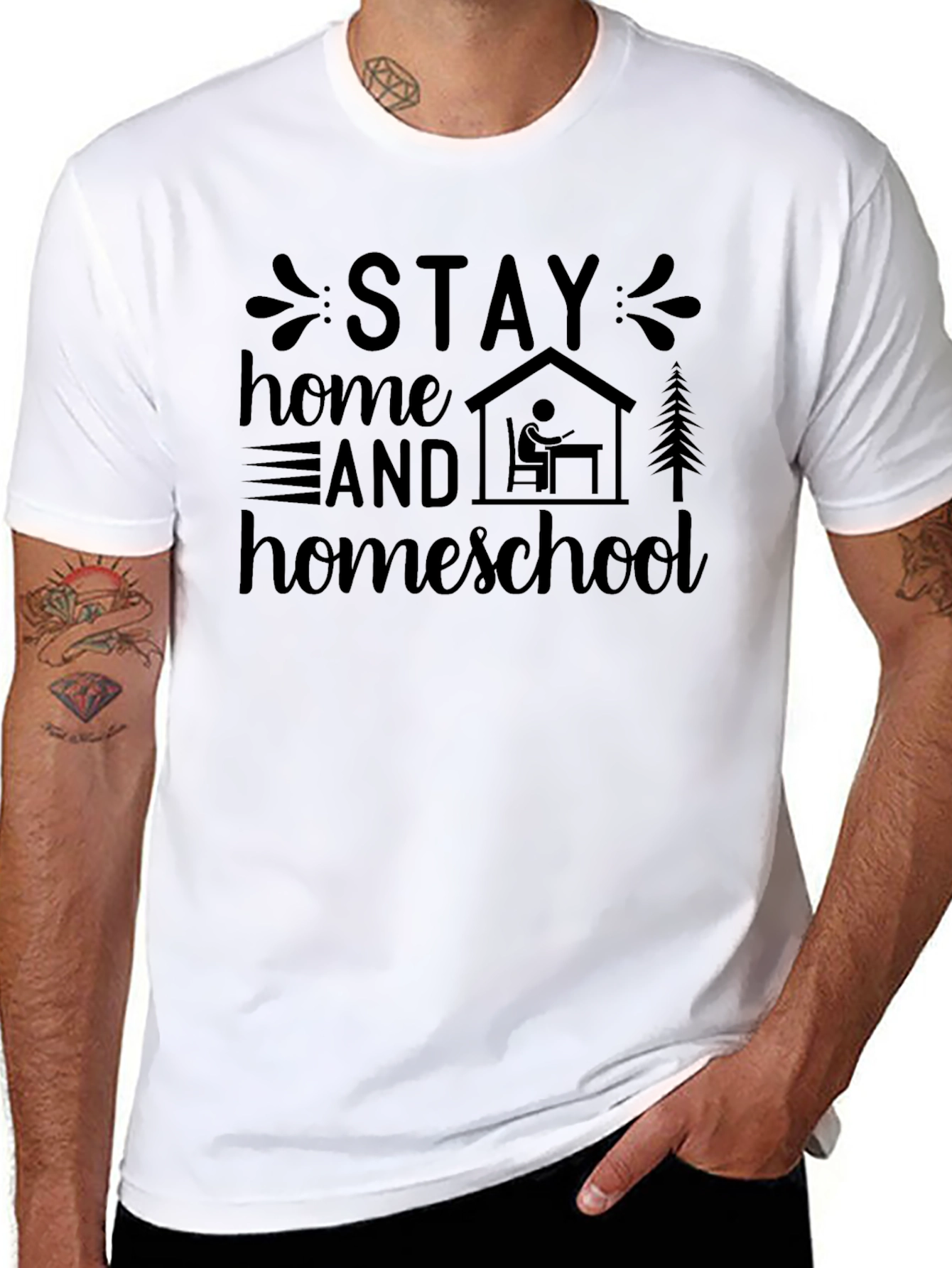 Stay Home Homeschool T-Shirt