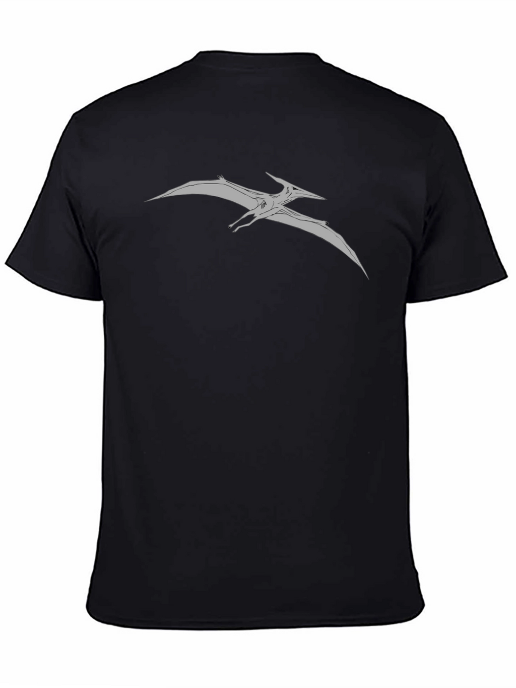 Pterodactyl Graphic Tee - Black Cotton Comfort