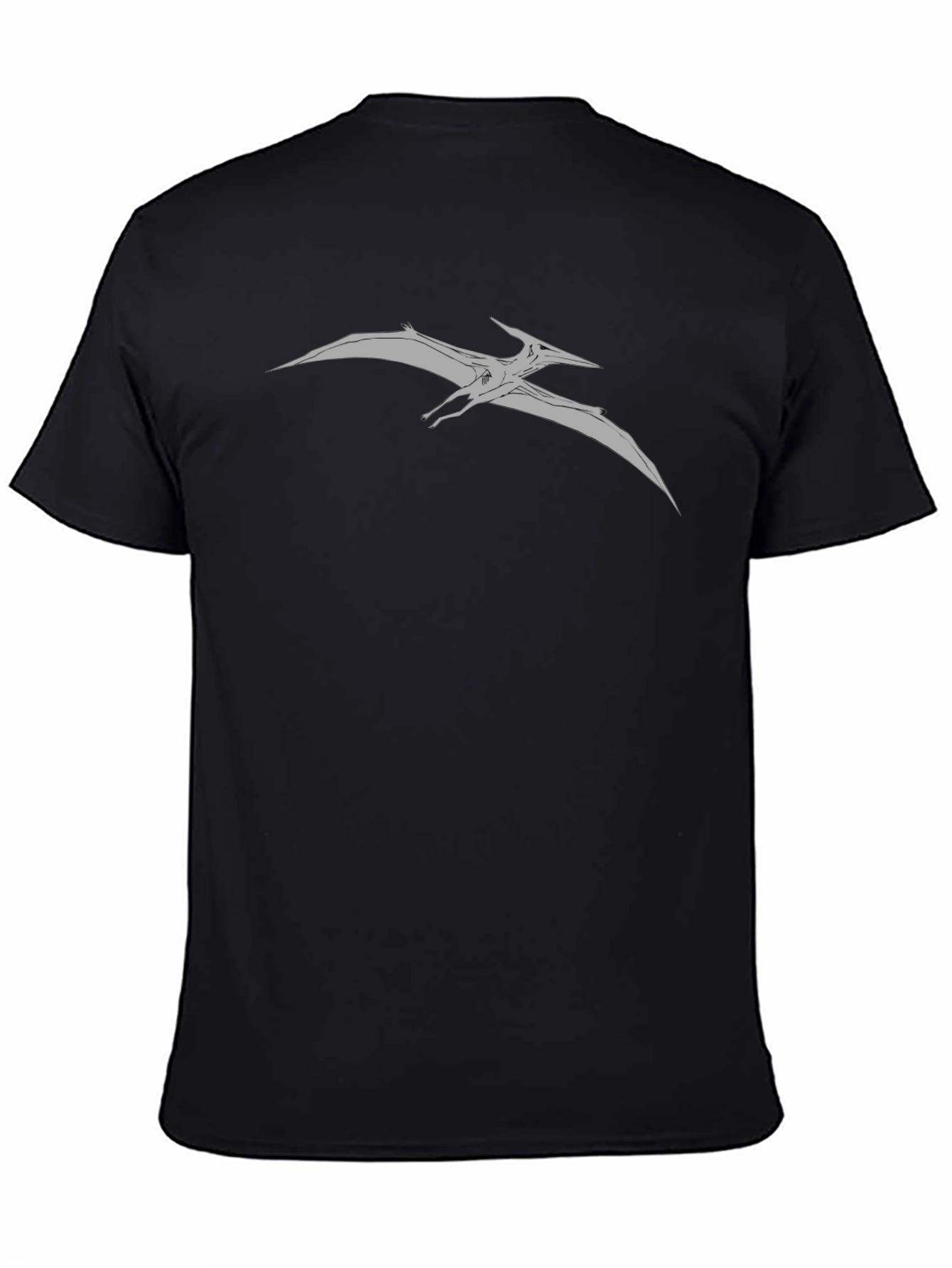 Pterodactyl Graphic Tee - Black Cotton Comfort