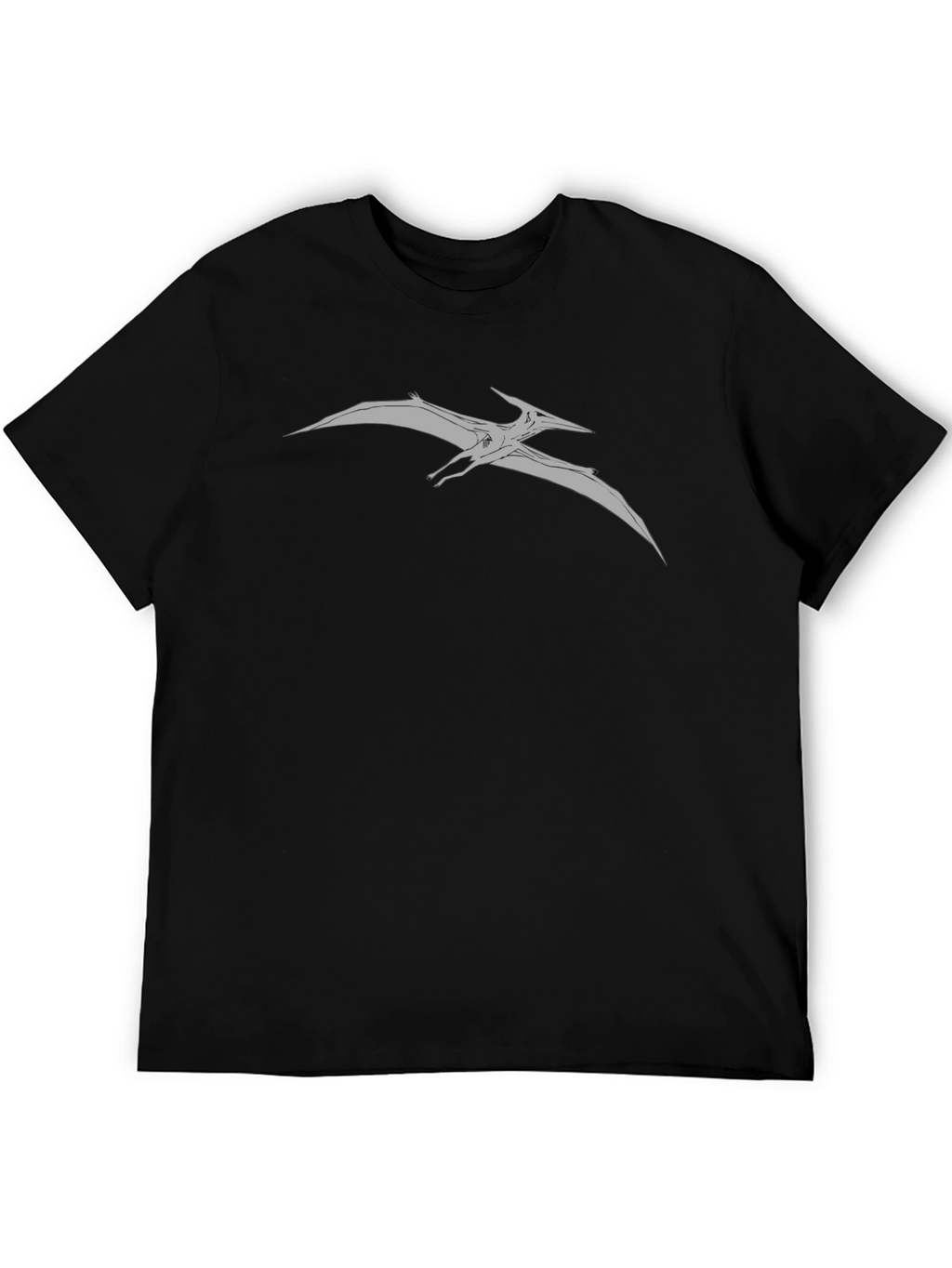 Pterodactyl Graphic Tee - Black Cotton Comfort