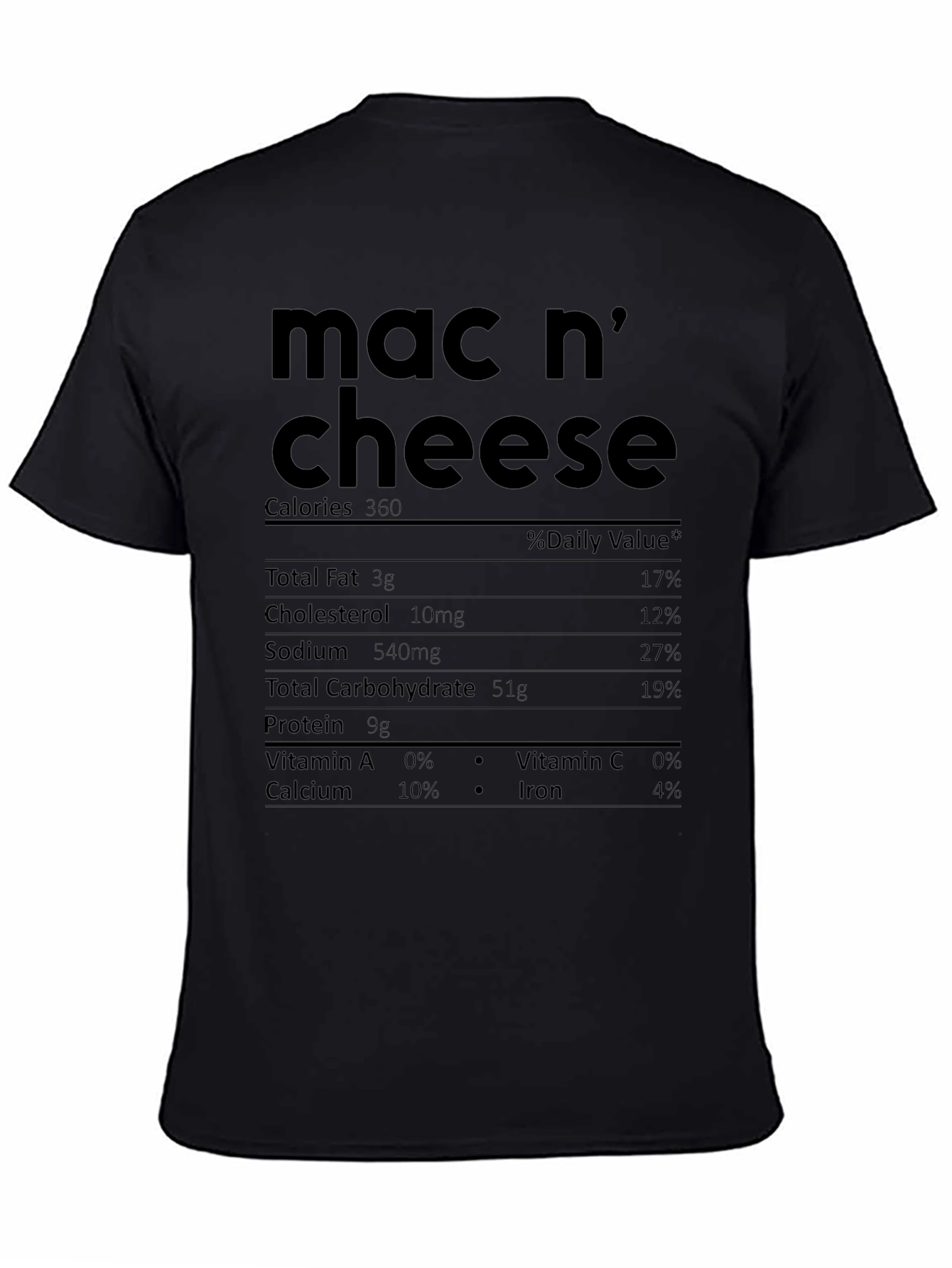 Mac n Cheese Nutrition Facts T-Shirt