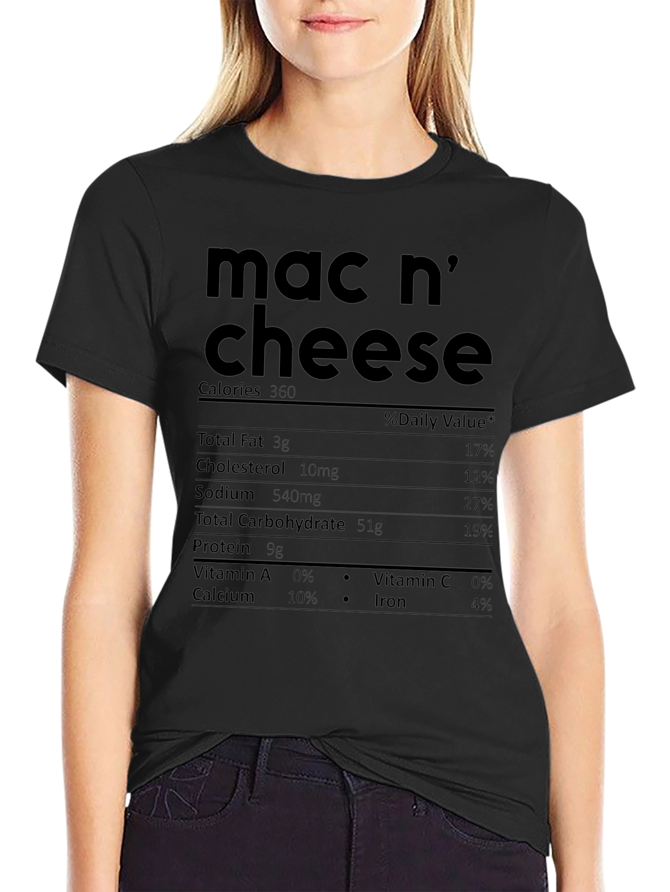 Mac n Cheese Nutrition Facts T-Shirt