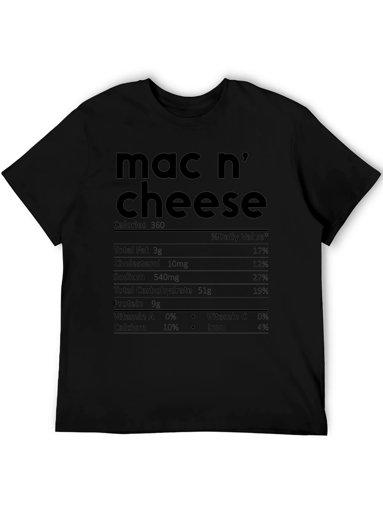 Mac n Cheese Nutrition Facts T-Shirt