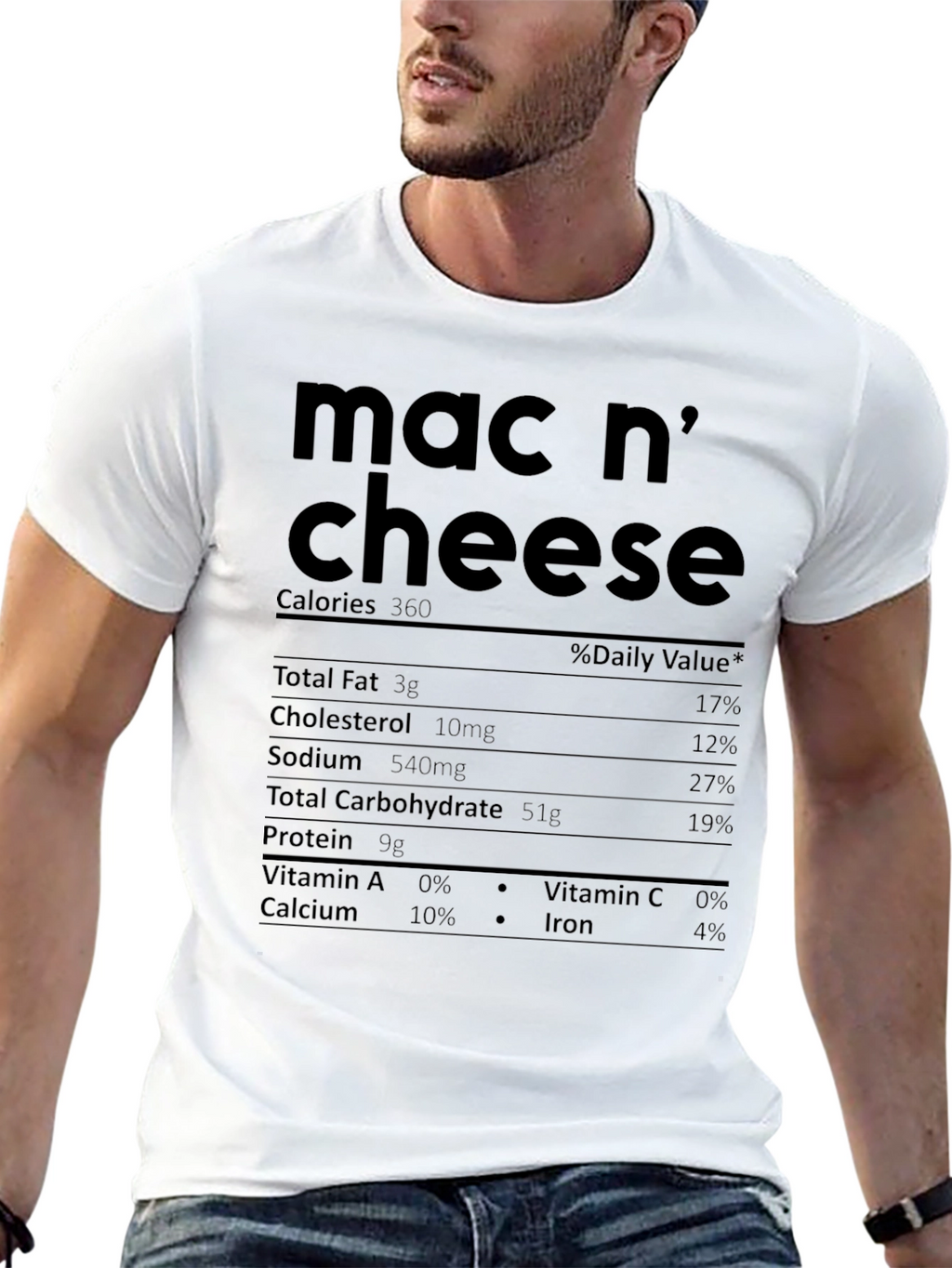 Mac n Cheese Nutrition Facts T-Shirt
