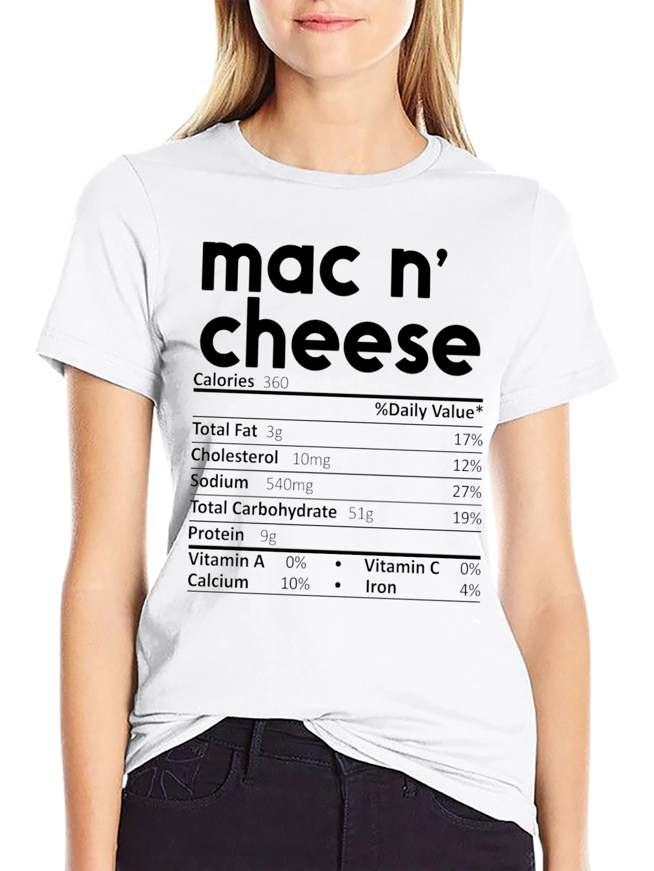 Mac n Cheese Nutrition Facts T-Shirt