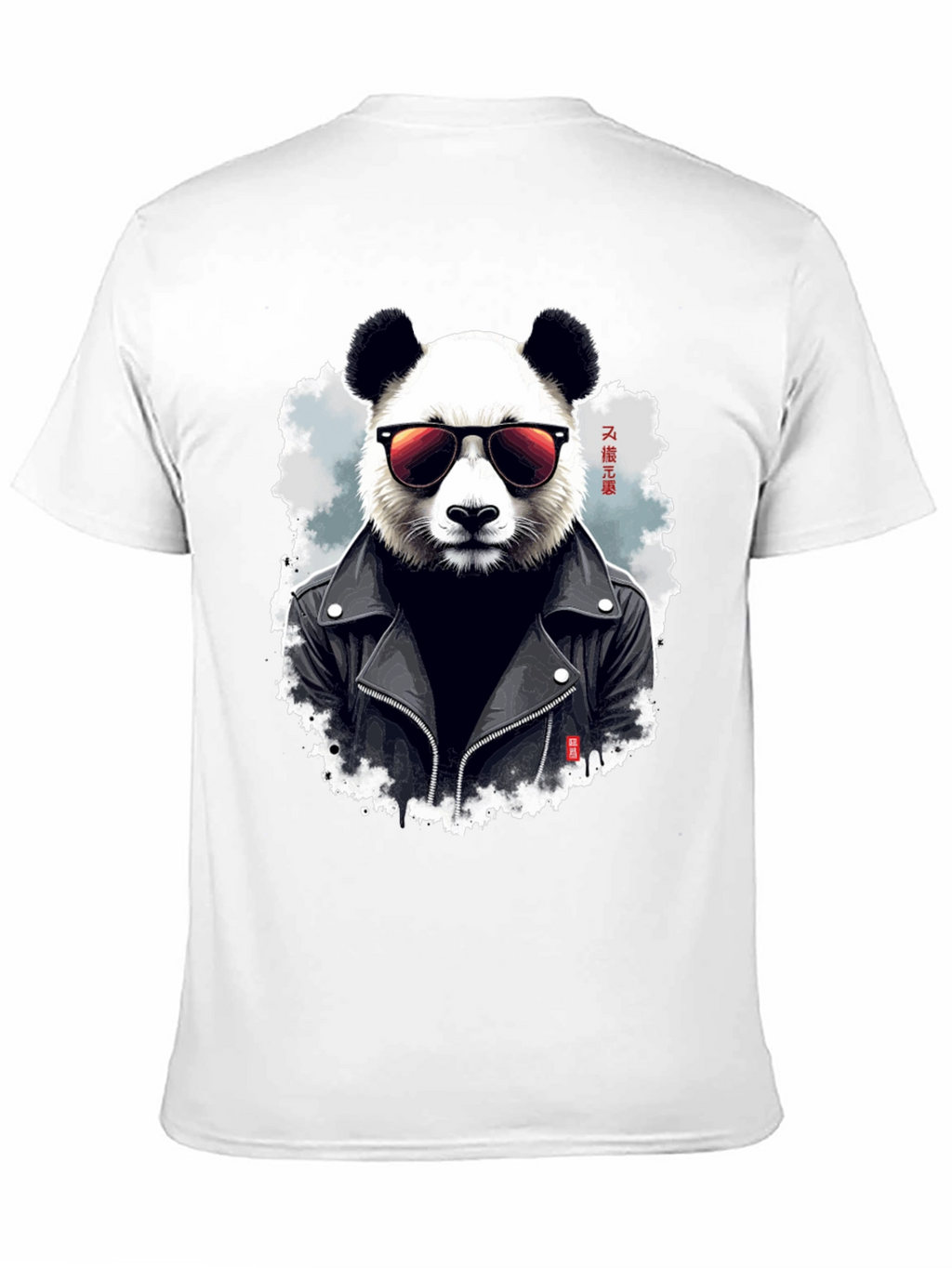 Cool Panda Biker T-Shirt