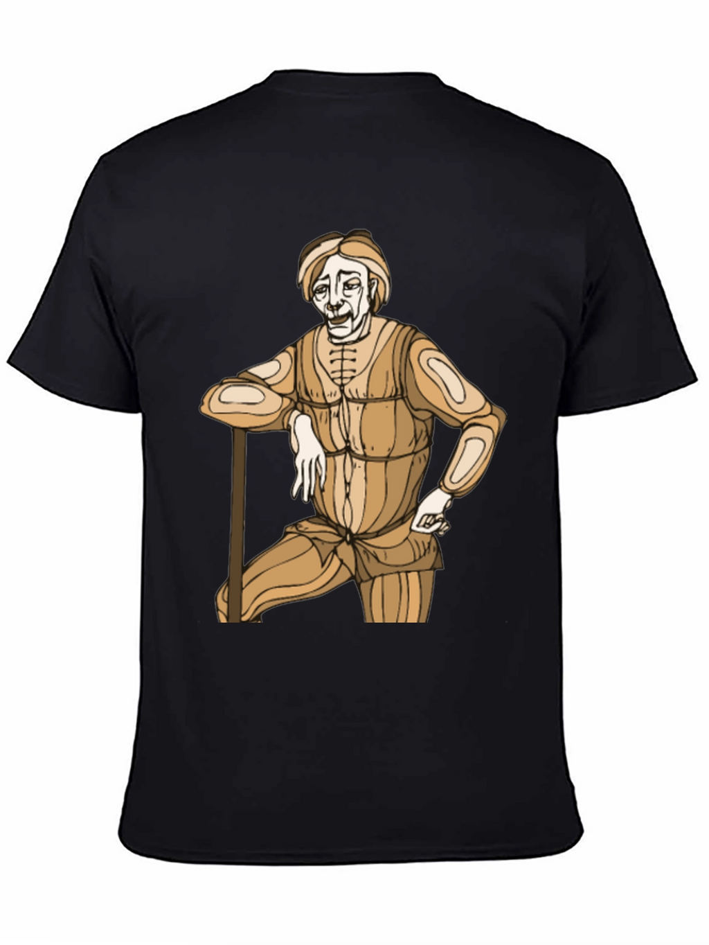 Retro Cartoon Graphic Tee - Black