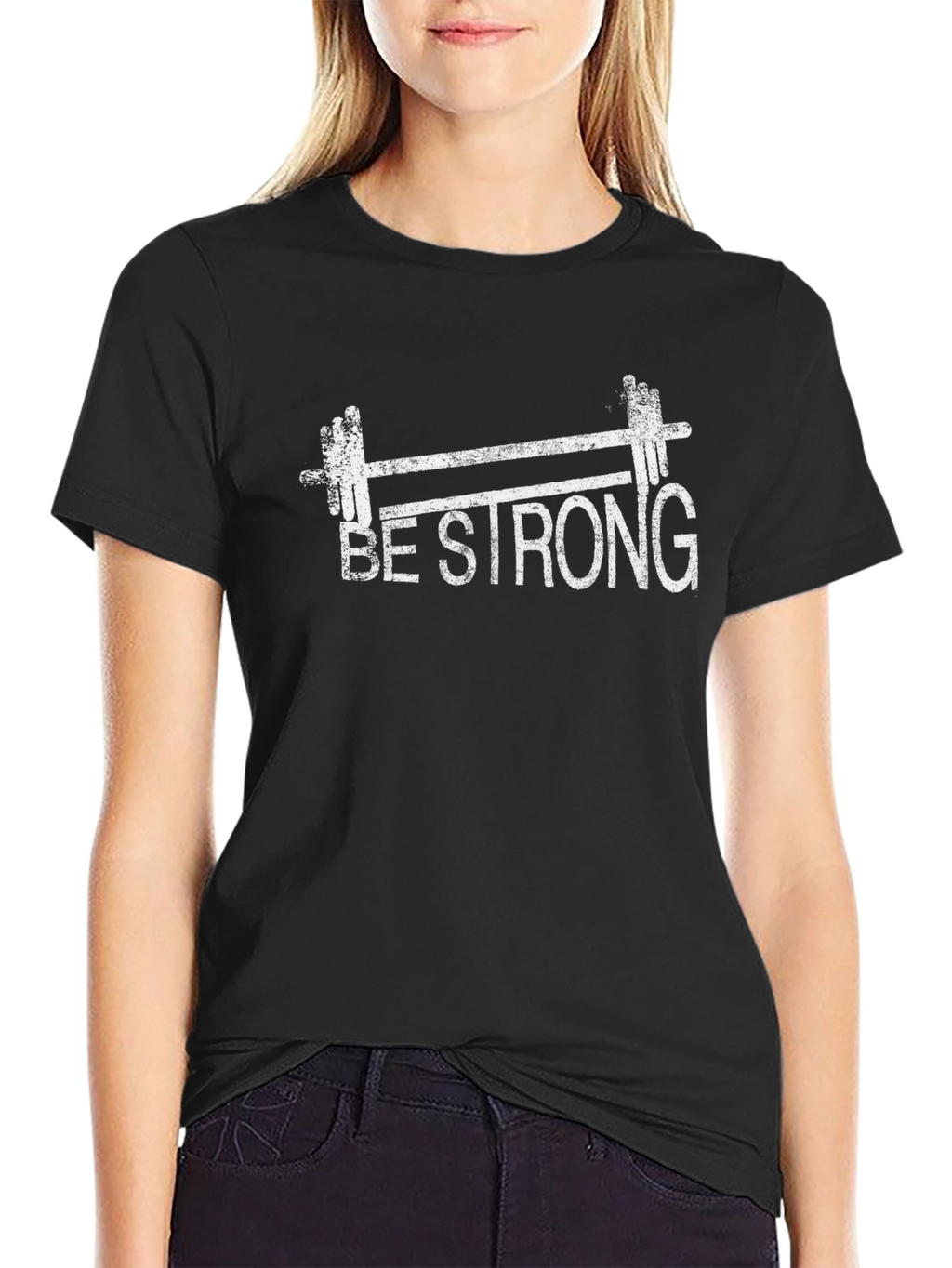 Be Strong Gym T-Shirt - Weightlifting Fitness Tee