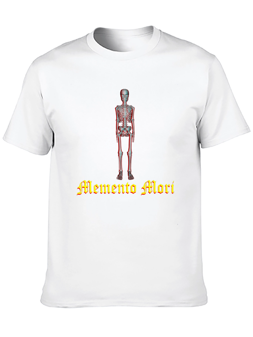 Memento Mori Skeleton Graphic Black T-Shirt