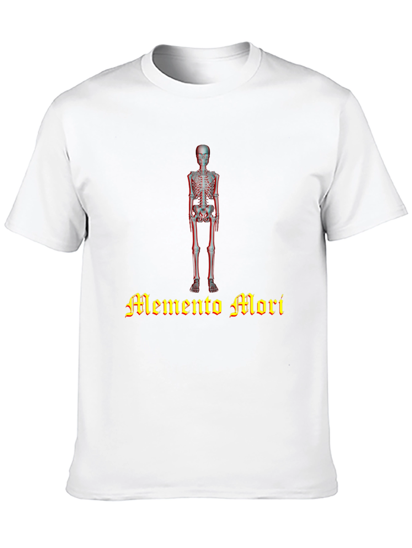 Memento Mori Skeleton Graphic Black T-Shirt