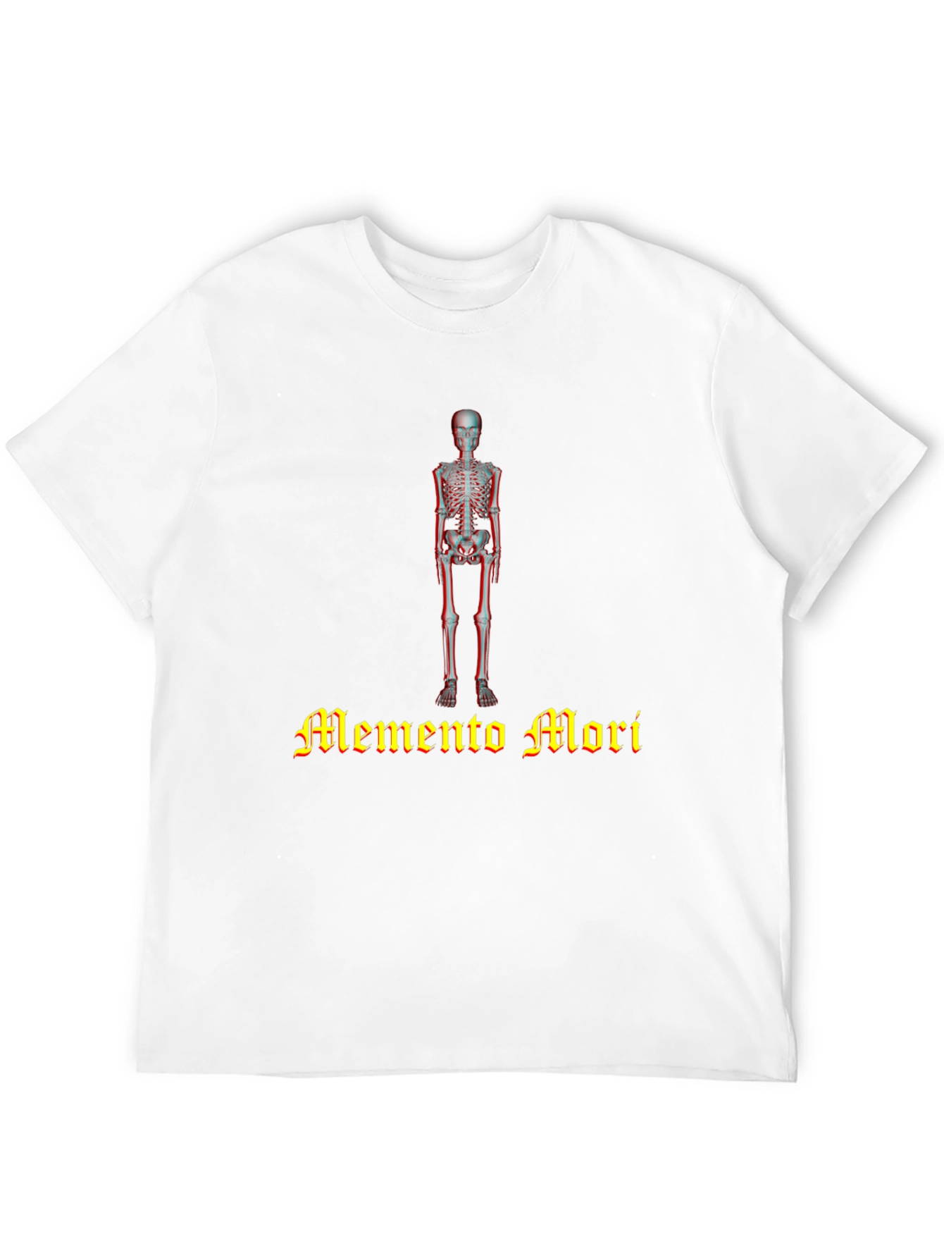 Memento Mori Skeleton Graphic Black T-Shirt
