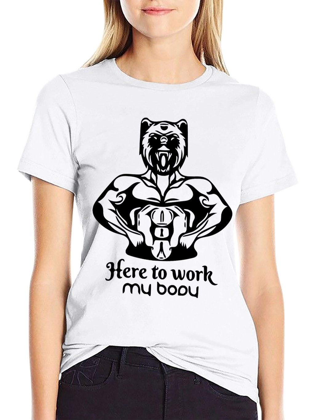 Bear Bodybuilding Black T-Shirt
