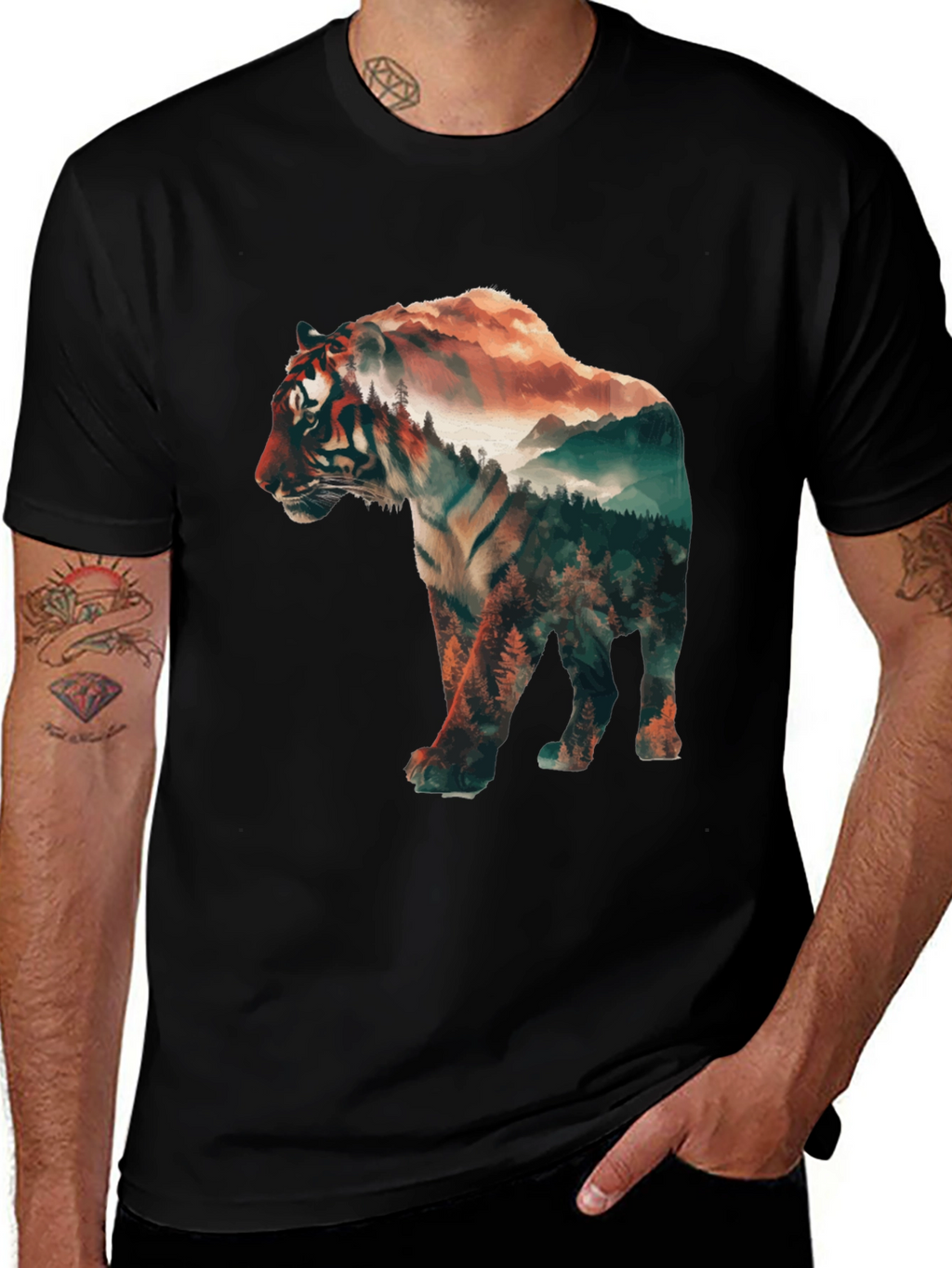 Tiger Landscape Graphic Tee