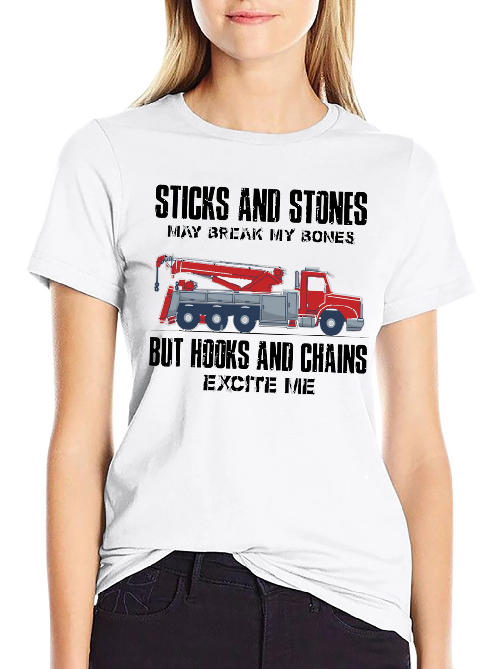 Crane Operator T-Shirt - Hooks & Chains