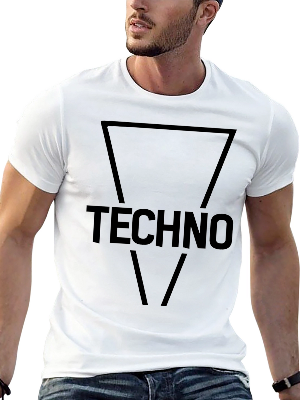 Techno Music Graphic Tee - Black T-Shirt