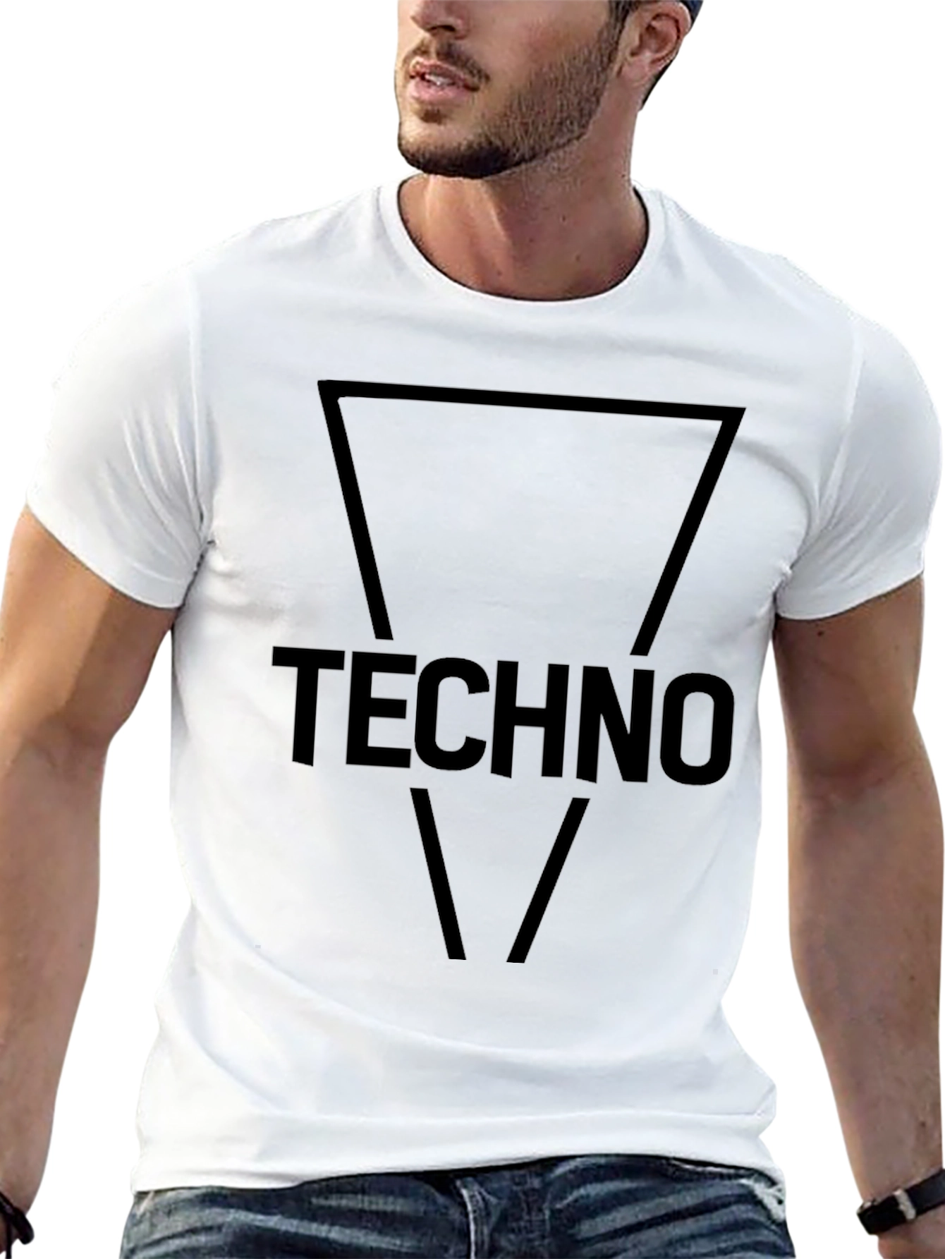 Techno Music Graphic Tee - Black T-Shirt