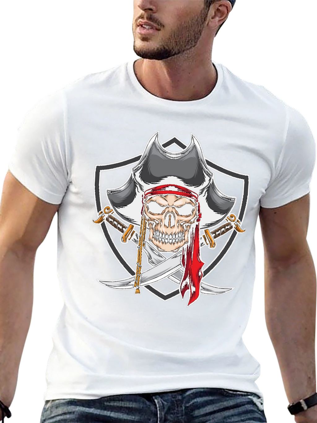 Pirate Skull Graphic Tee