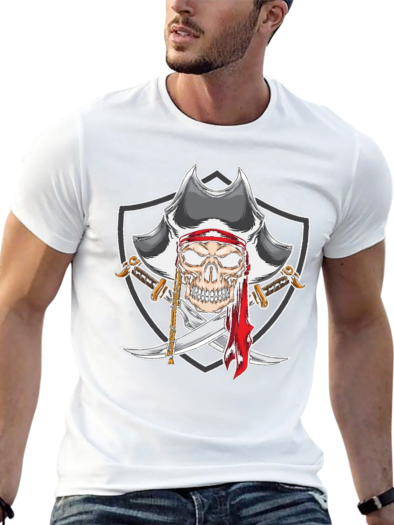 Pirate Skull Graphic Tee