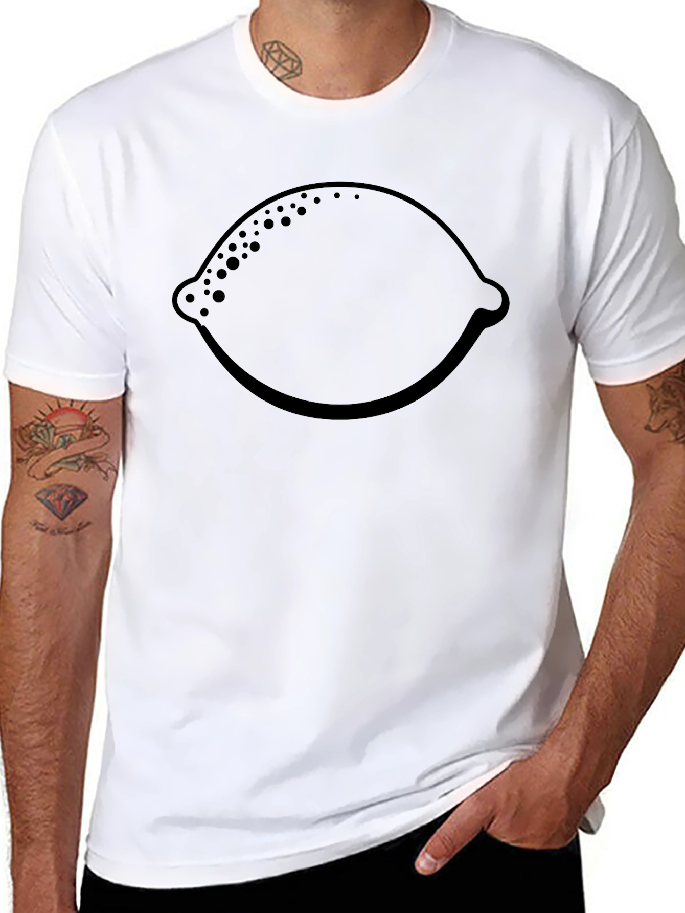 Black Lemon Graphic Tee - Casual Style