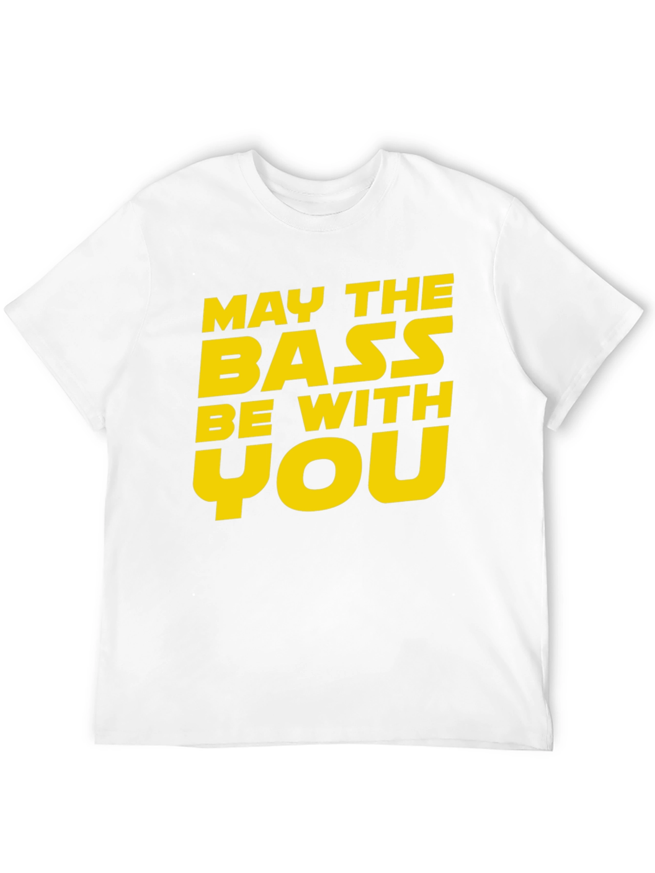 May The Bass Be With You Black T-Shirt