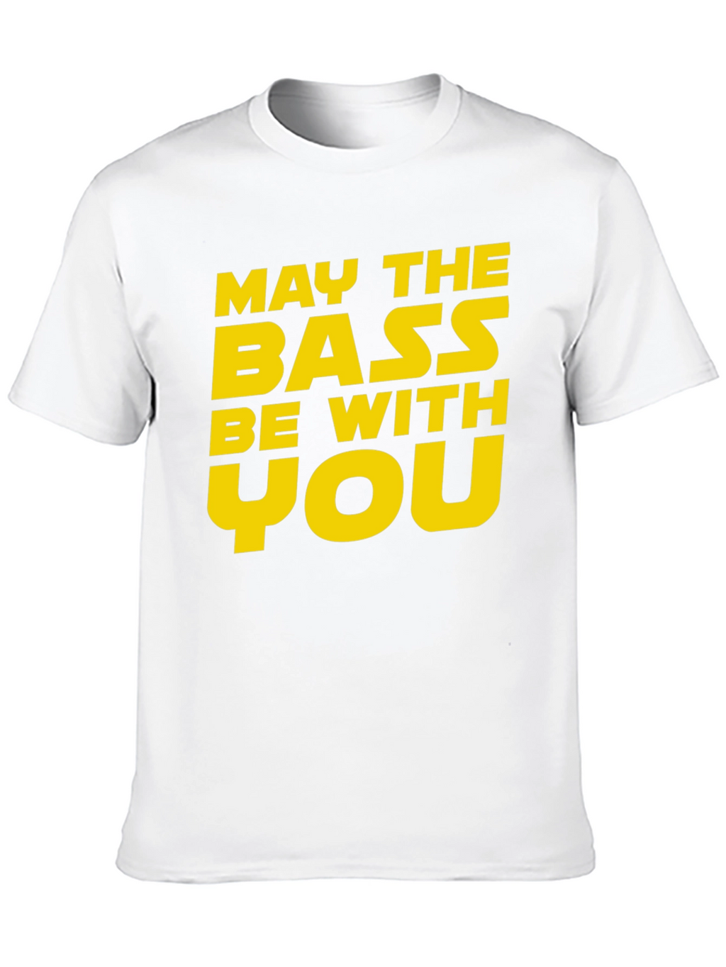 May The Bass Be With You Black T-Shirt
