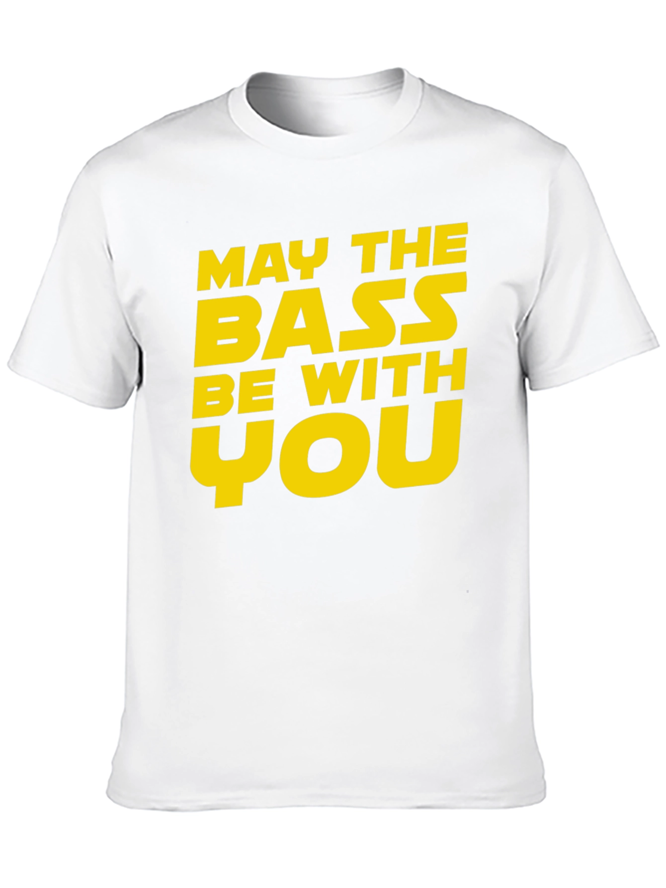 May The Bass Be With You Black T-Shirt